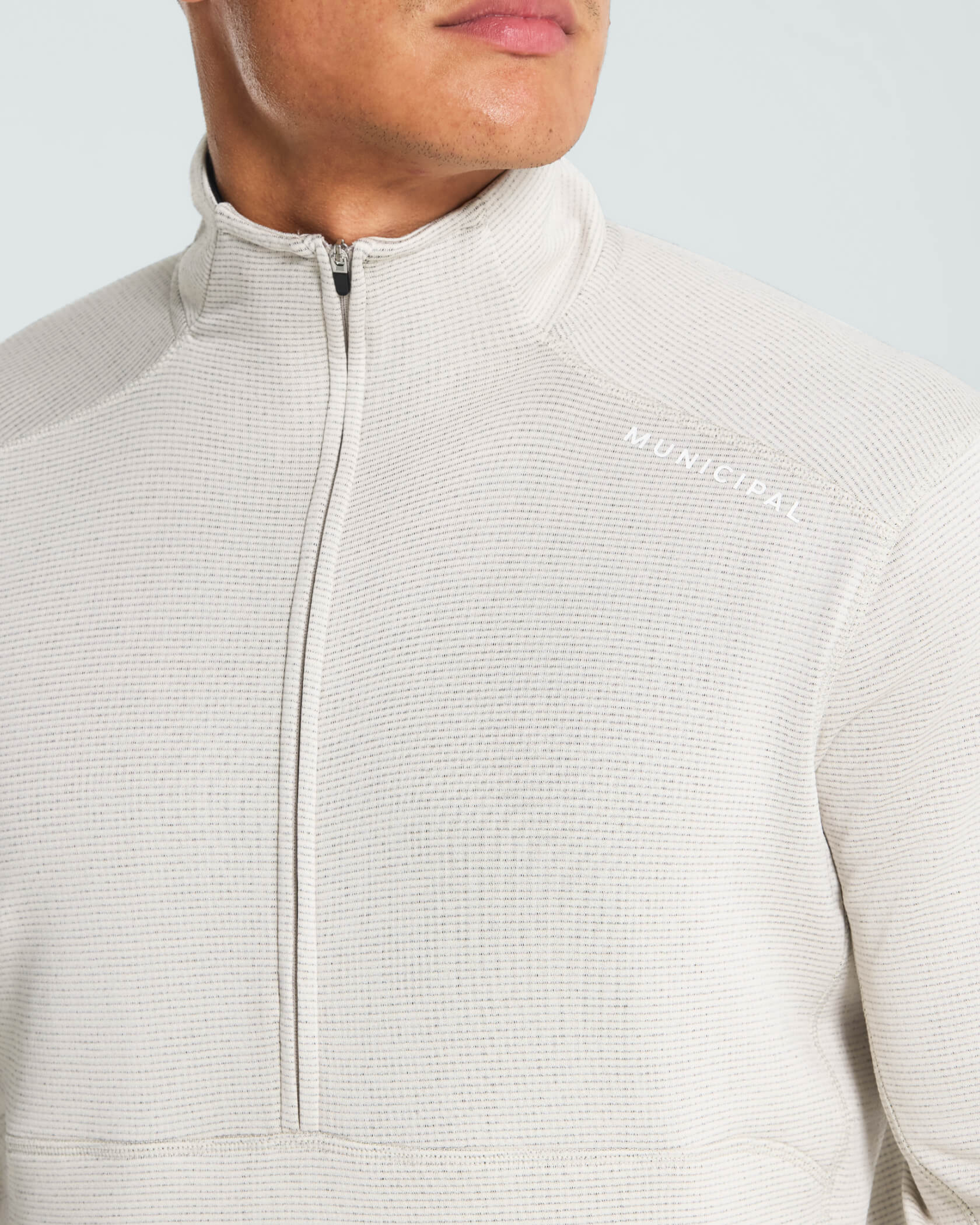 Sportcross Quarter Zip |Silver Lining Heather| logo