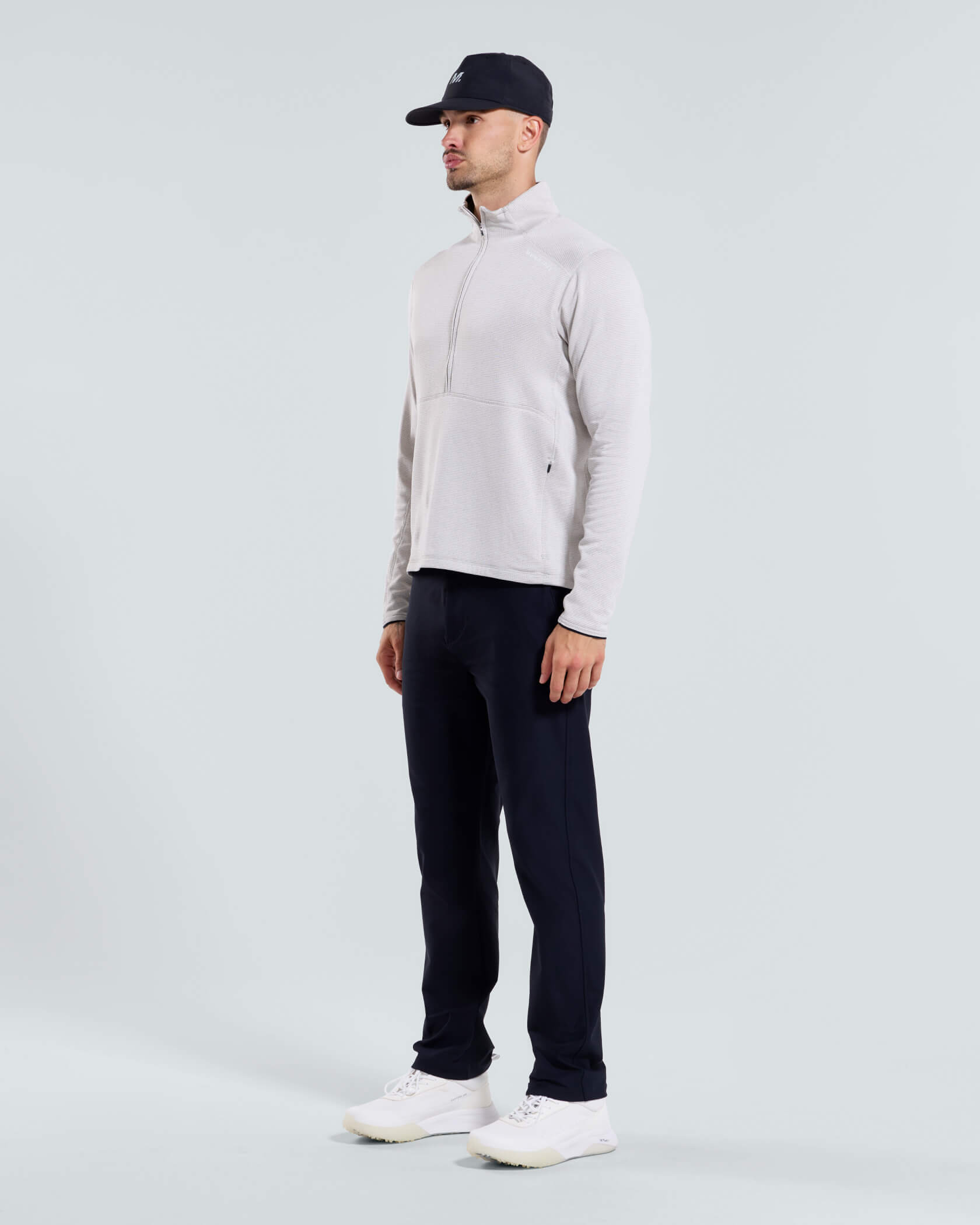 Sportcross Quarter Zip |Silver Lining Heather| side