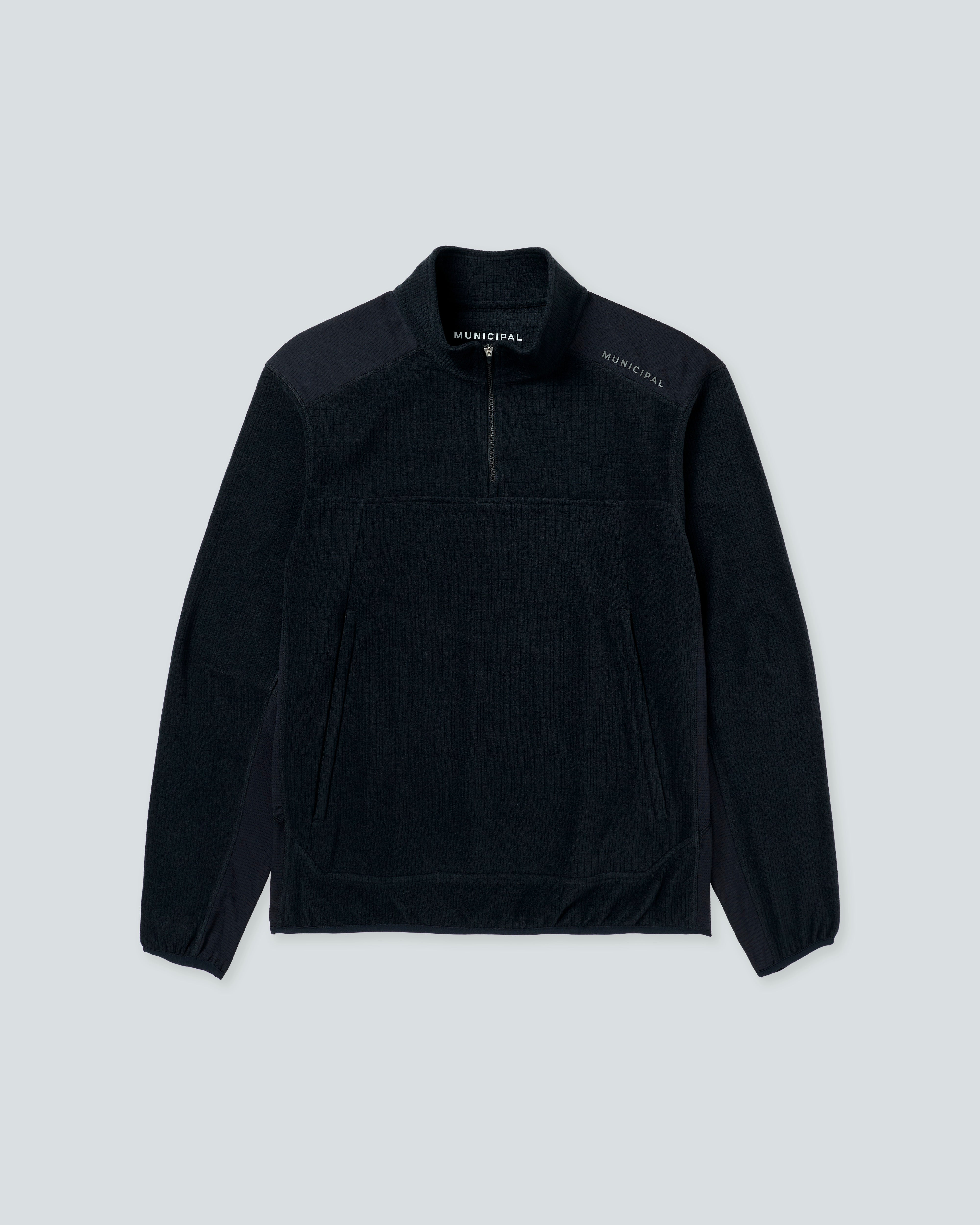 Sportcross Tech Fleece Jacket |Black| flat front