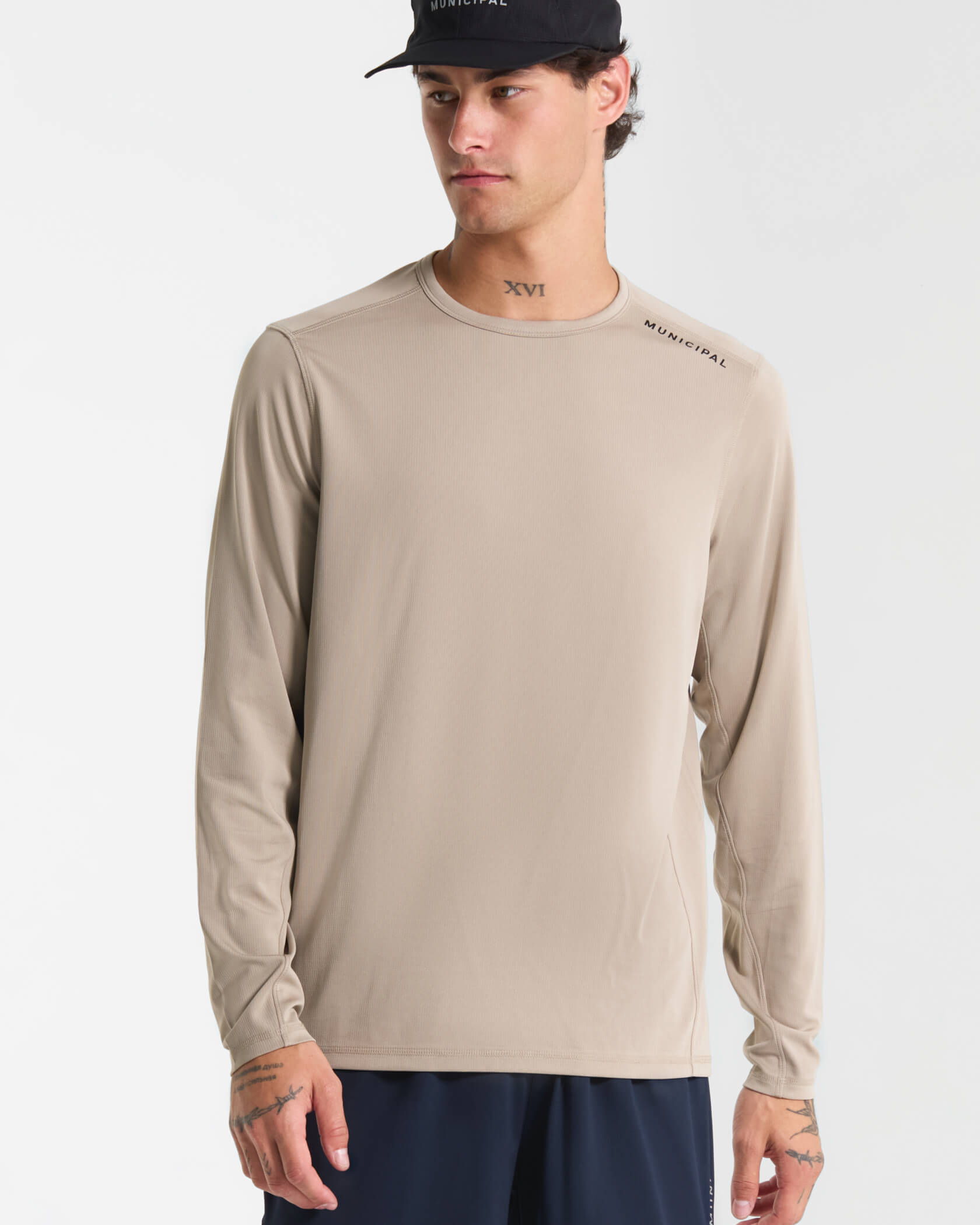 Sportcross Tech LS T-Shirt |Tan| front
