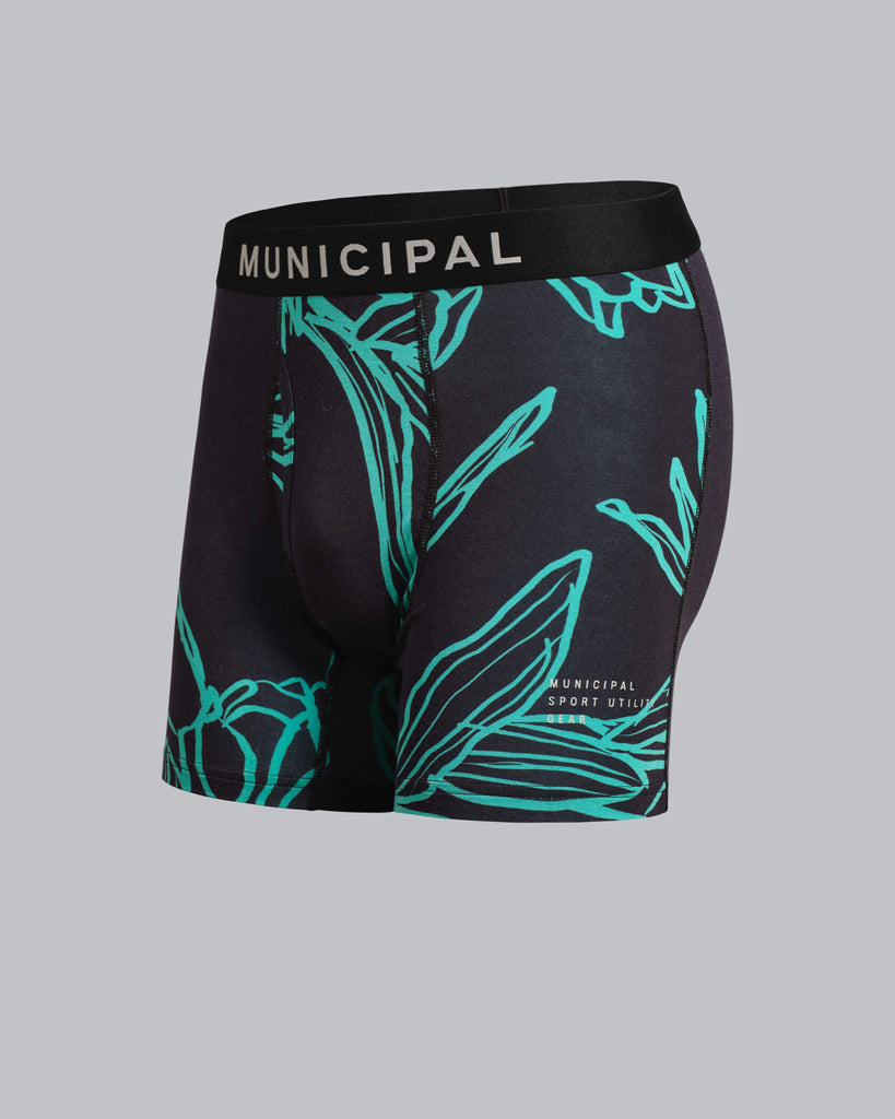 Underdog Boxer Brief in Aqua Scratch Art | MUNICIPAL