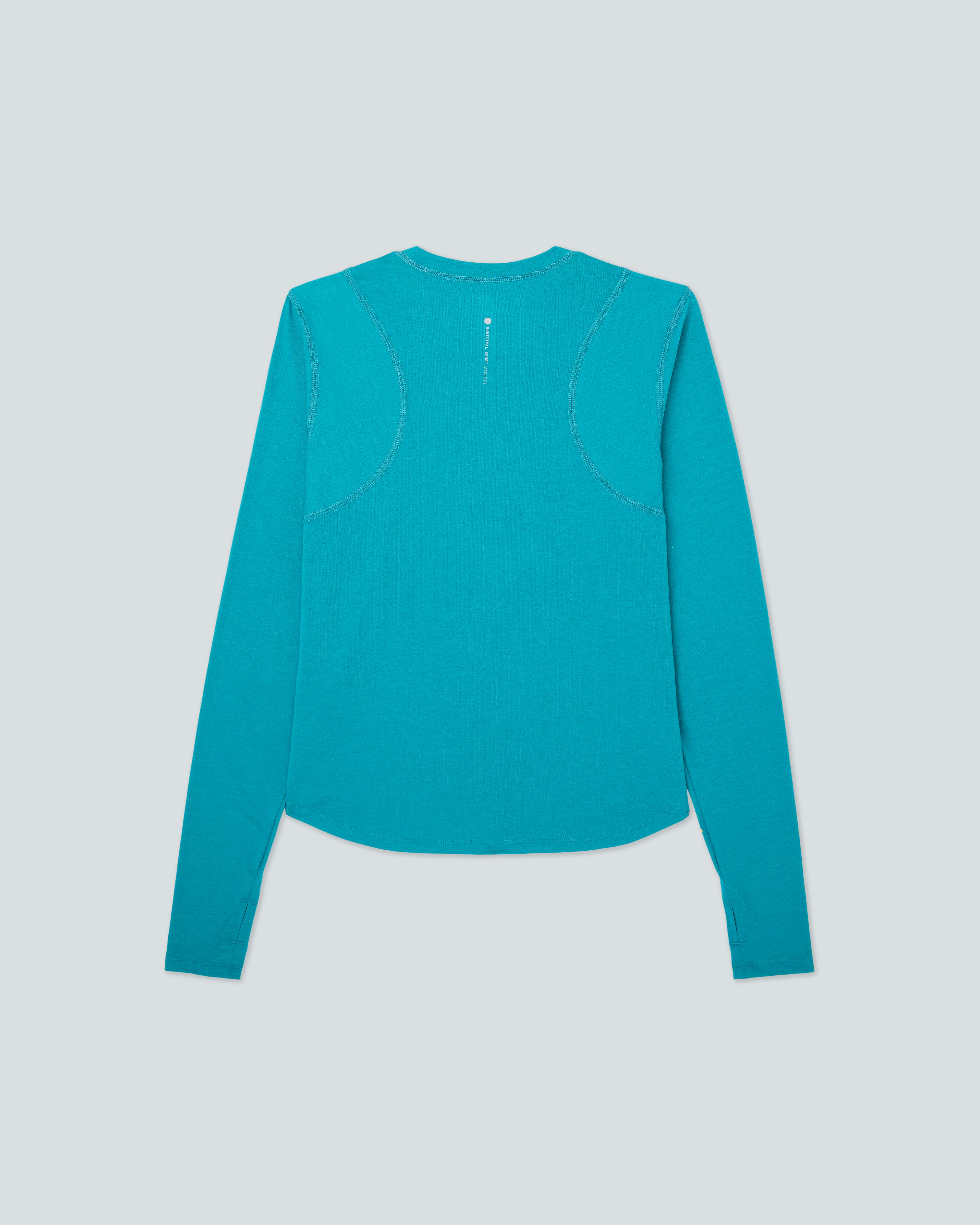 Women's 4AM. LS T-Shirt |Harbor| flat back