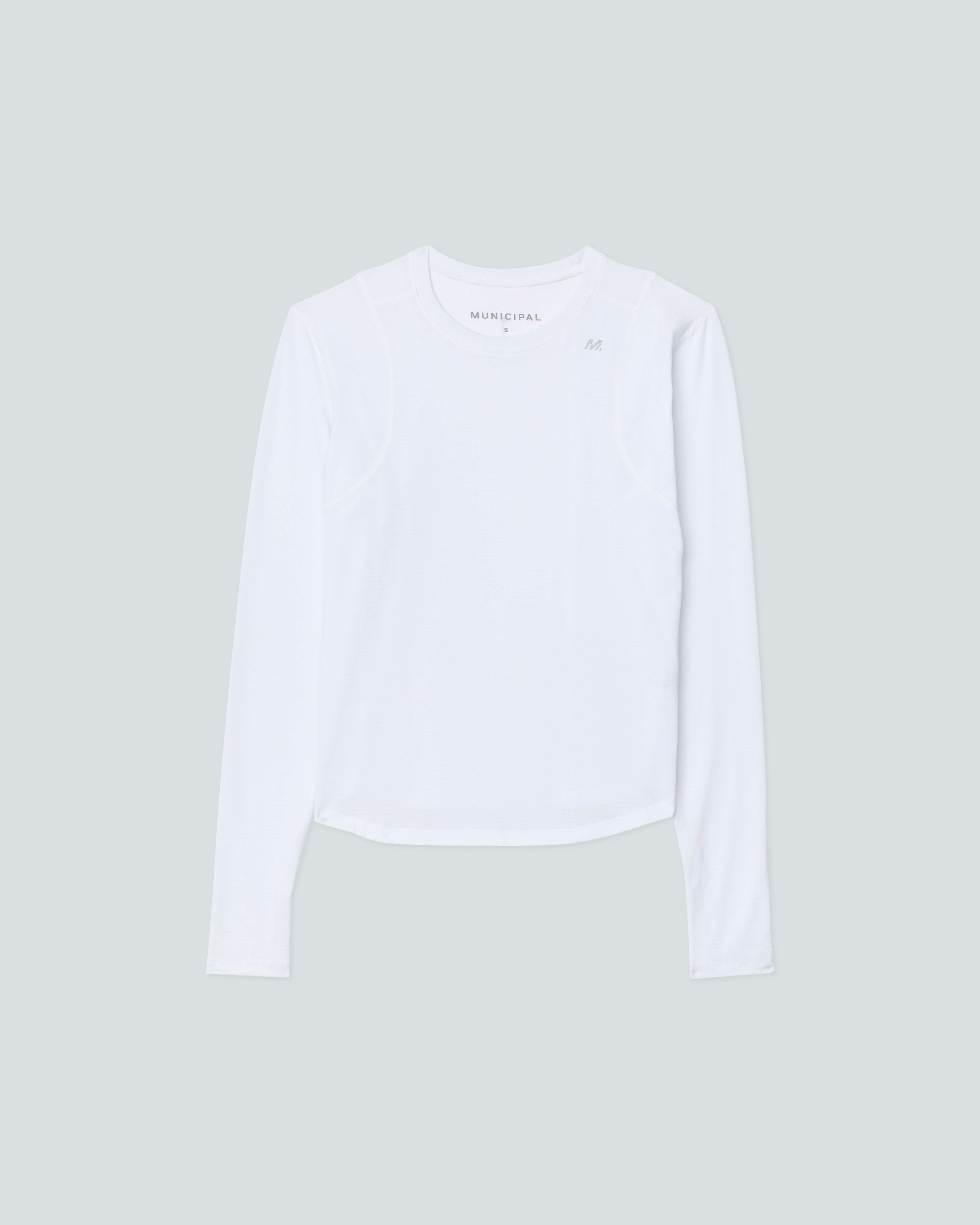 Women's 4AM. LS T-Shirt |White| flat front