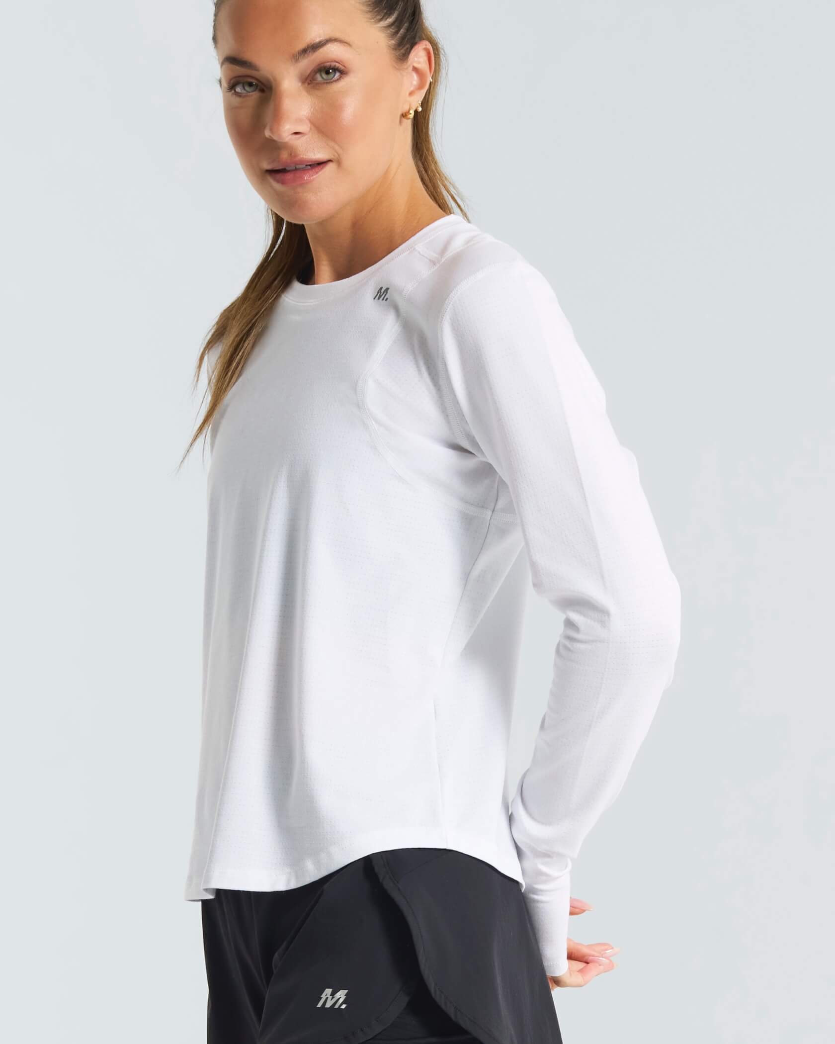 Women's 4AM. LS T-Shirt |White| front