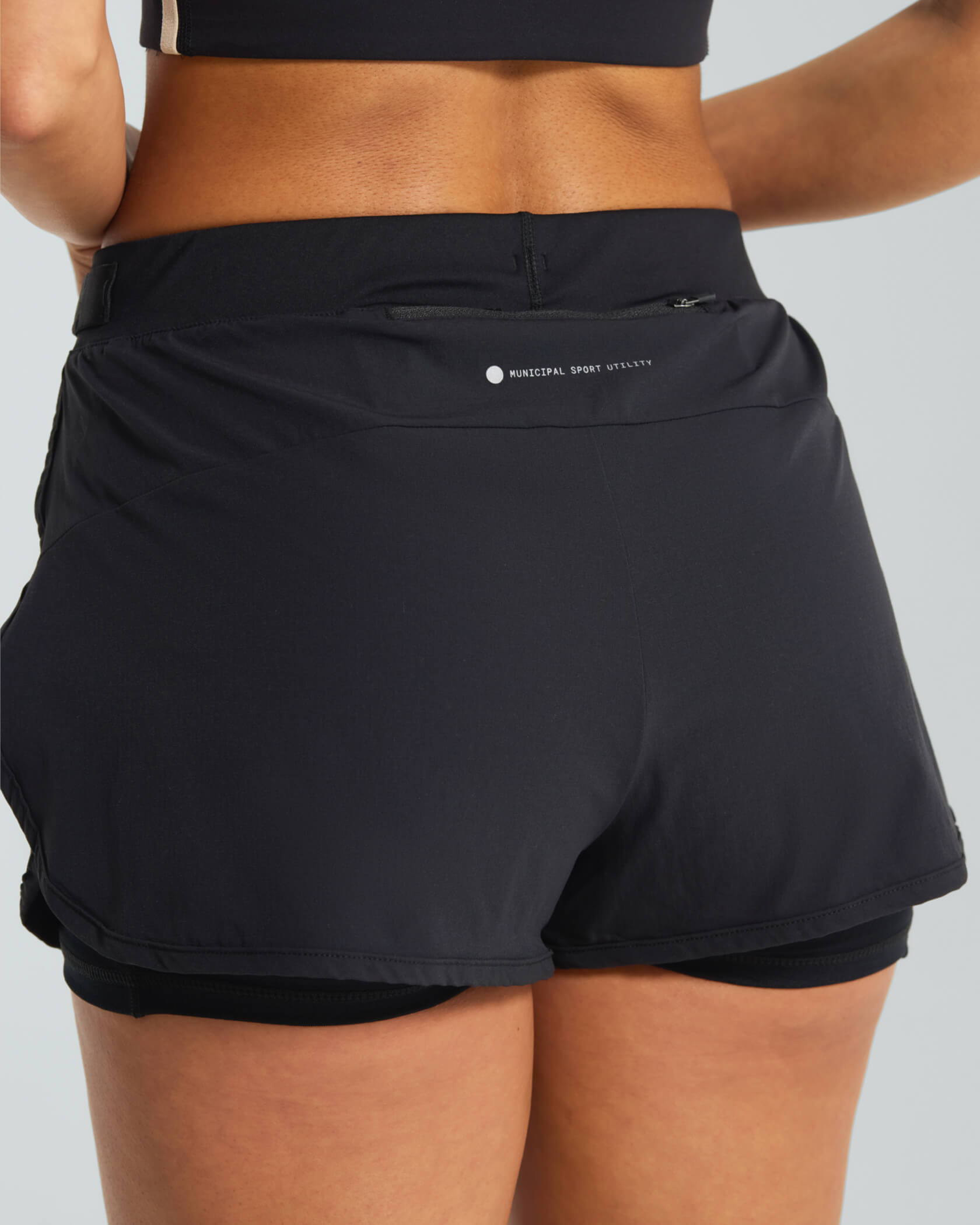 Women's 4AM. Shorts |Black| back