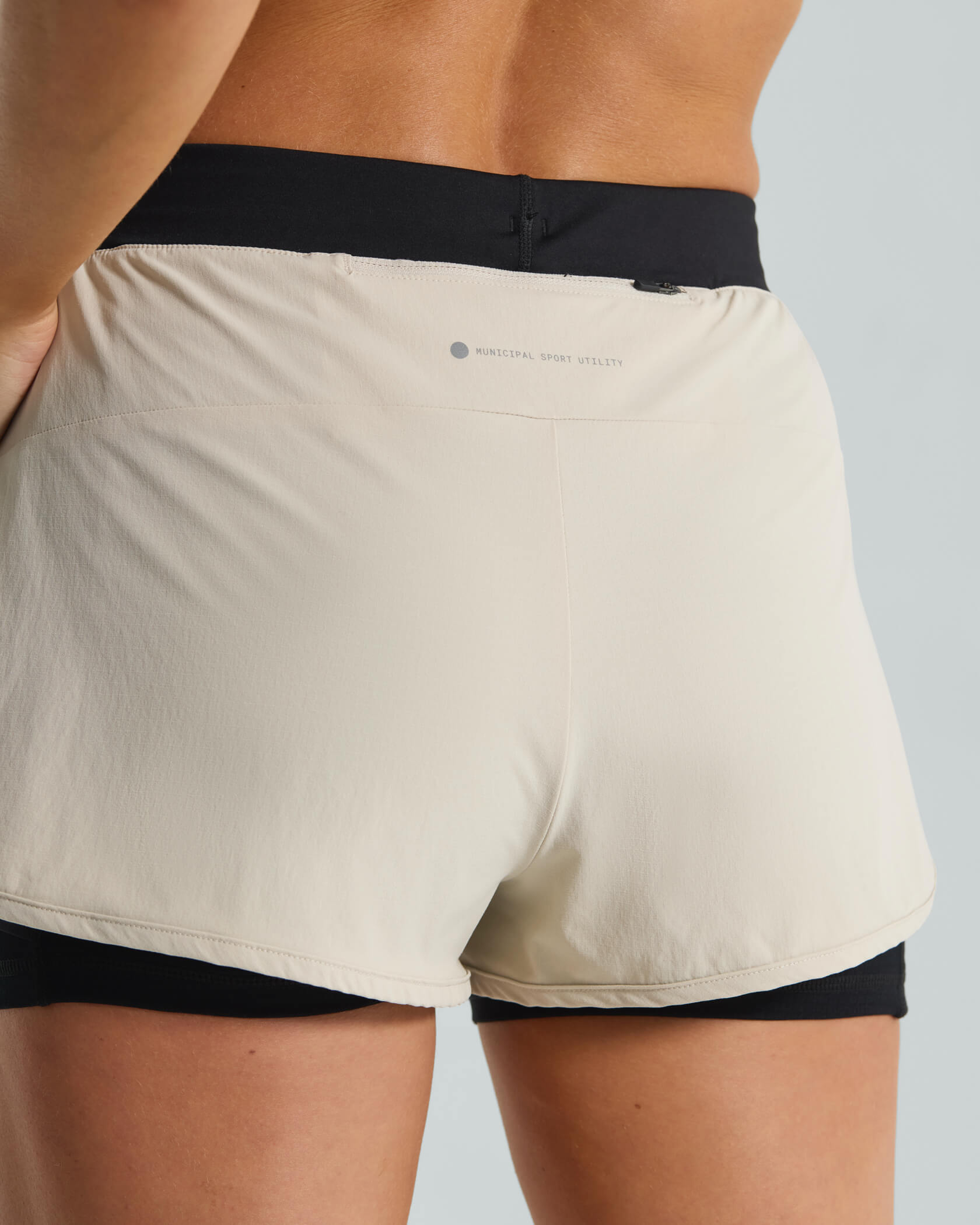 Women's 4AM. Shorts |Silver Lining| back