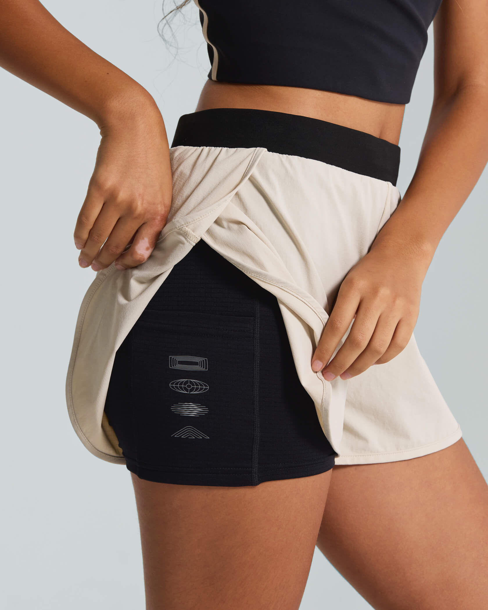 Women's 4AM. Shorts |Silver Lining| liner
