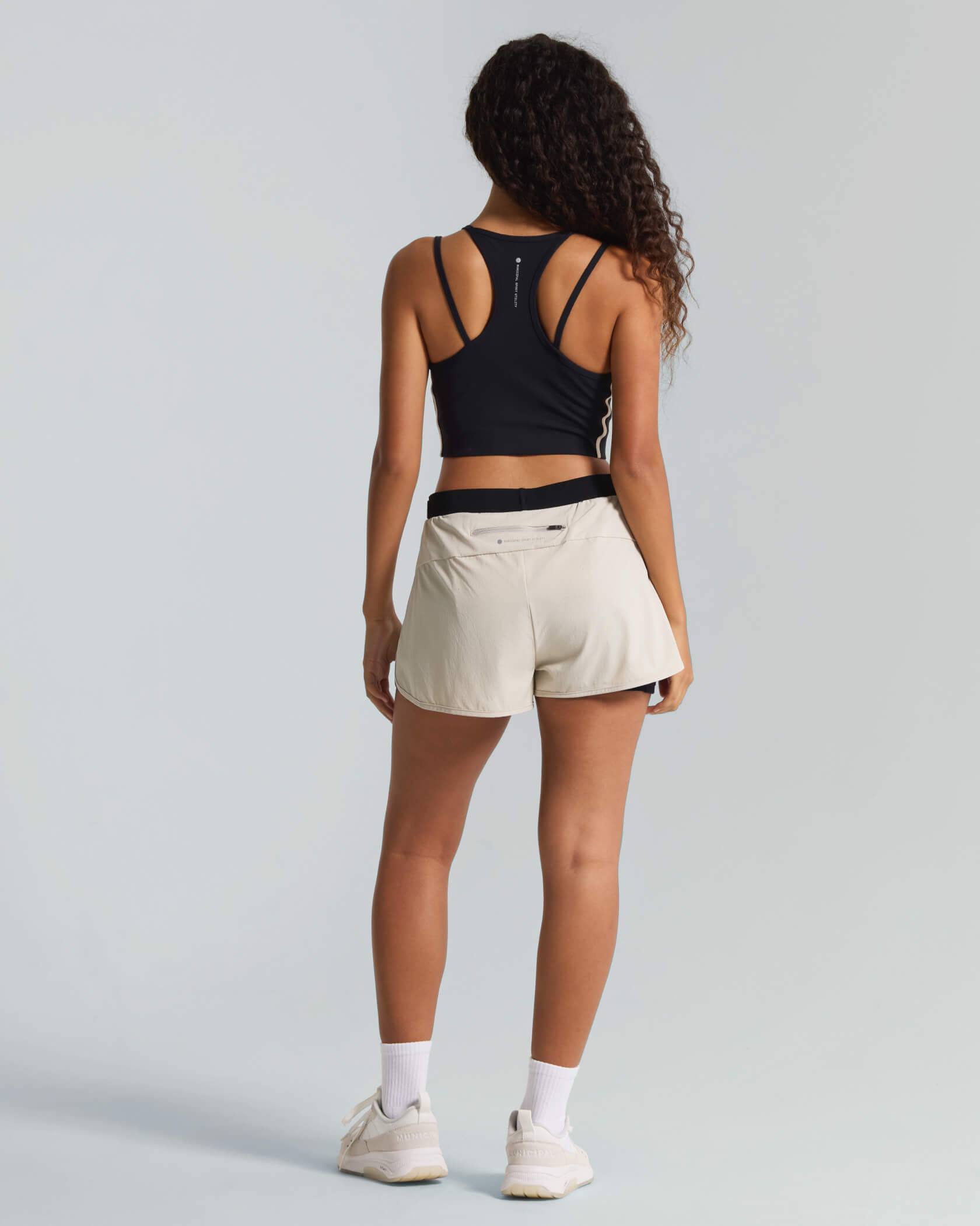 Women's 4AM. Shorts |Silver Lining| back