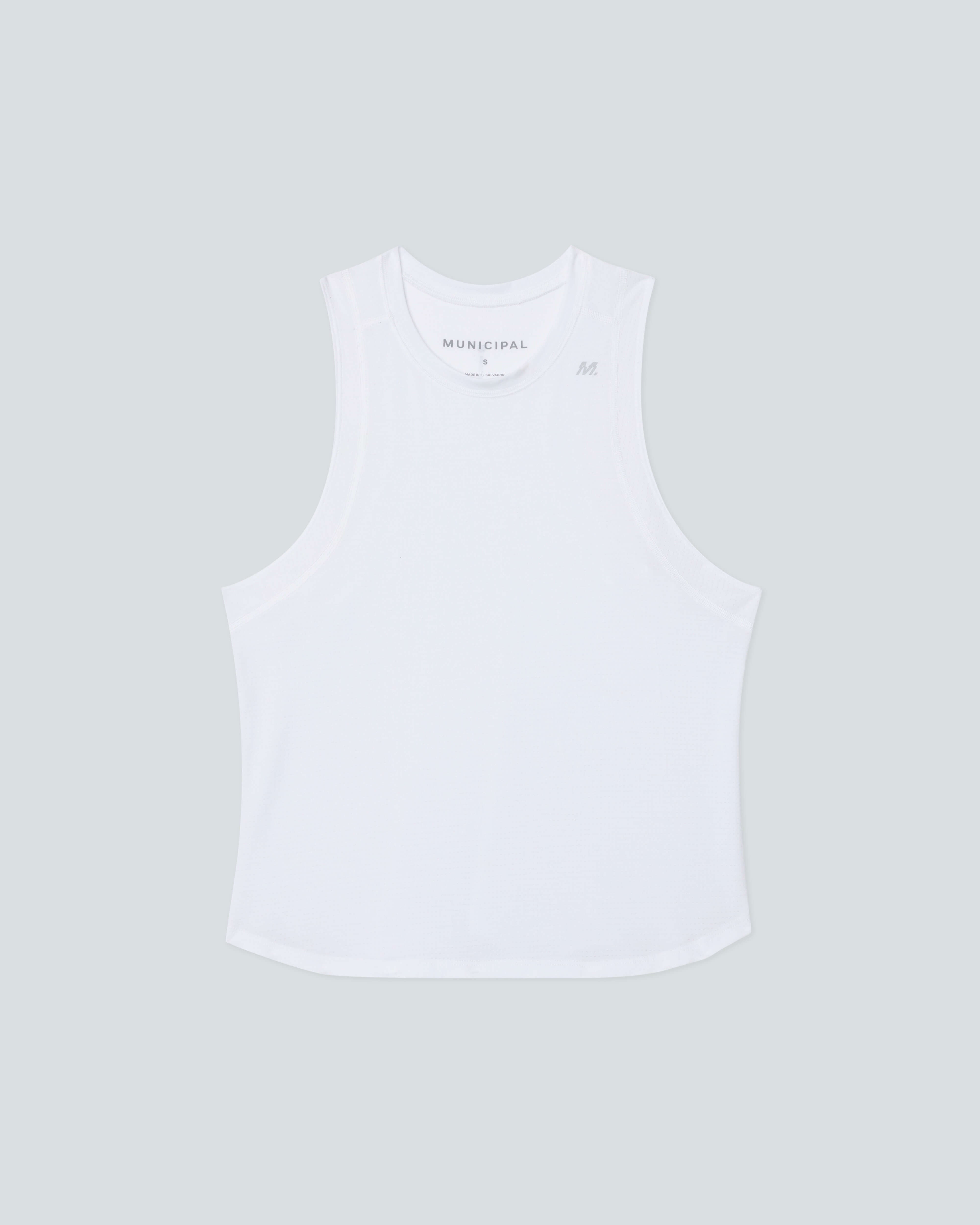 Women's 4AM. Tank |White| flat front