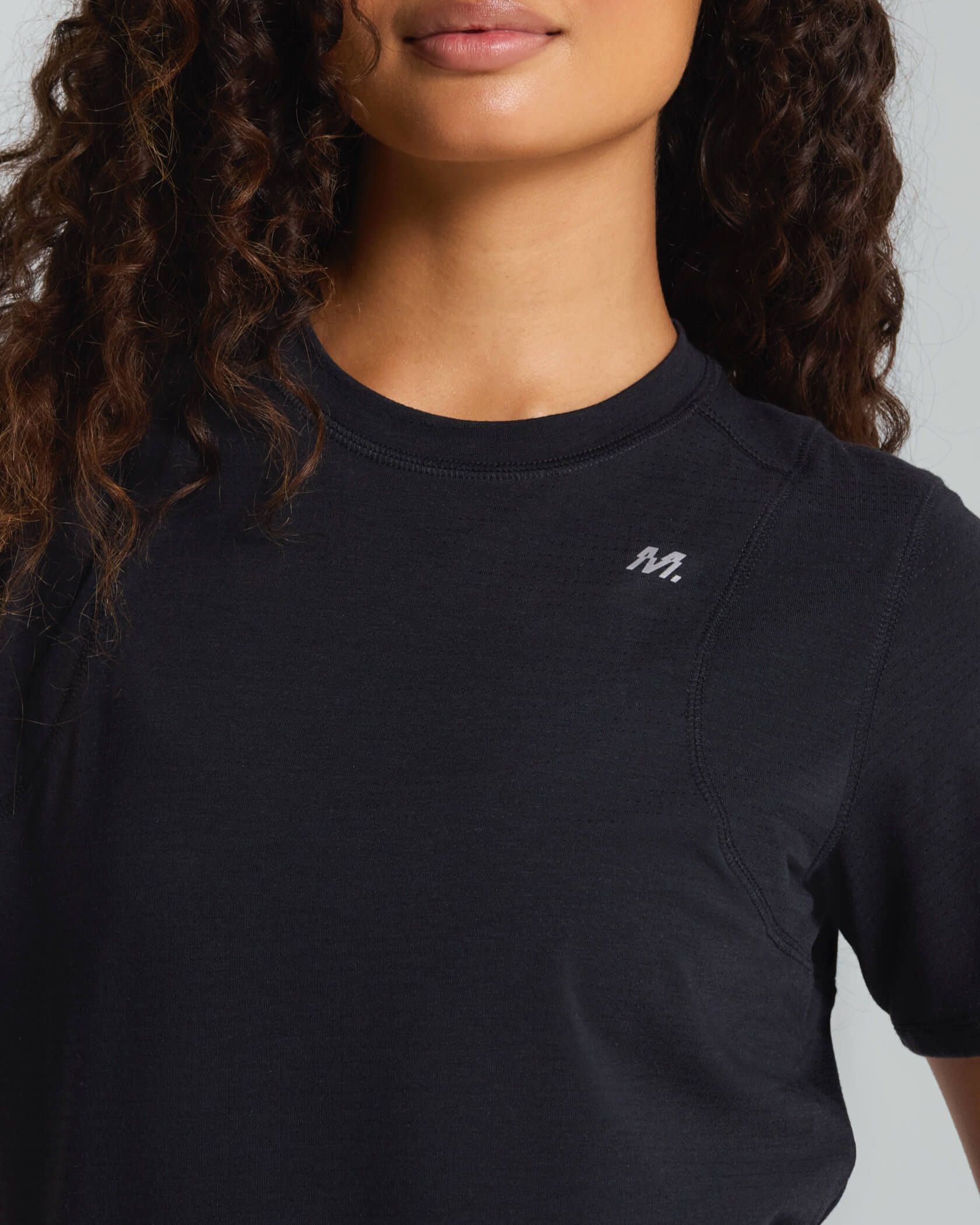 Women's 4AM. T-Shirt |Black| logo