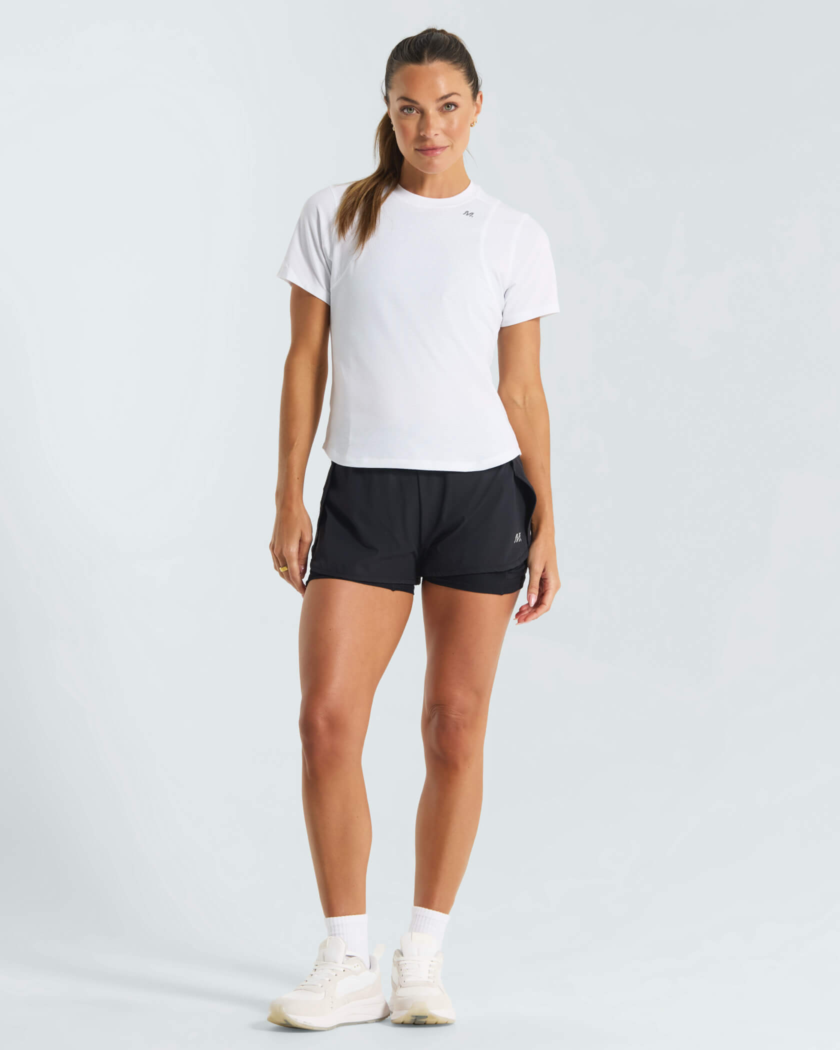Women's 4AM. T-Shirt |White| outfit