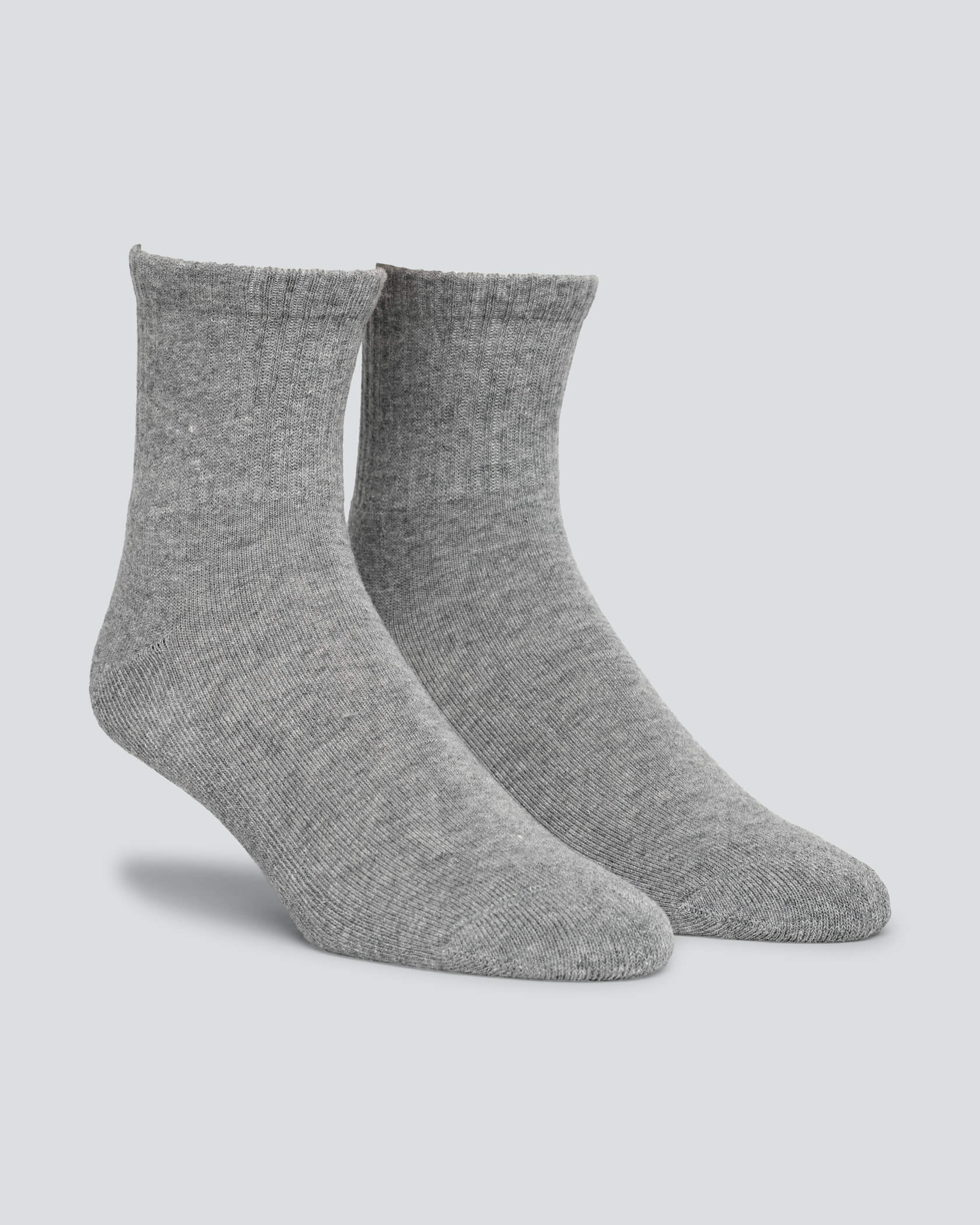 Women's Ankle Socks 3-Pack |Athletic Gray / Athletic Gray / Athletic Gray| side