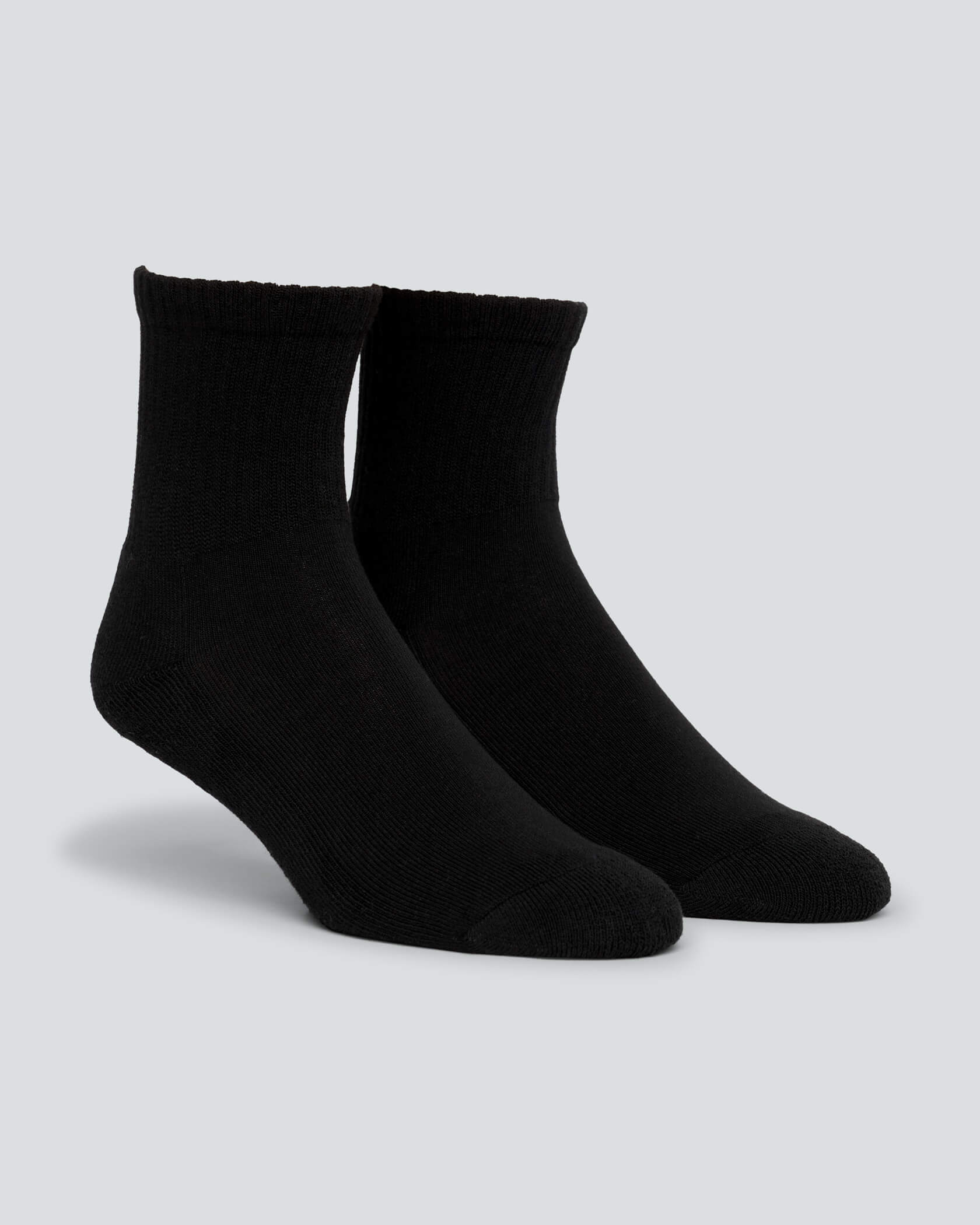 Women's Ankle Socks 3-Pack |Black / Black / Black| side