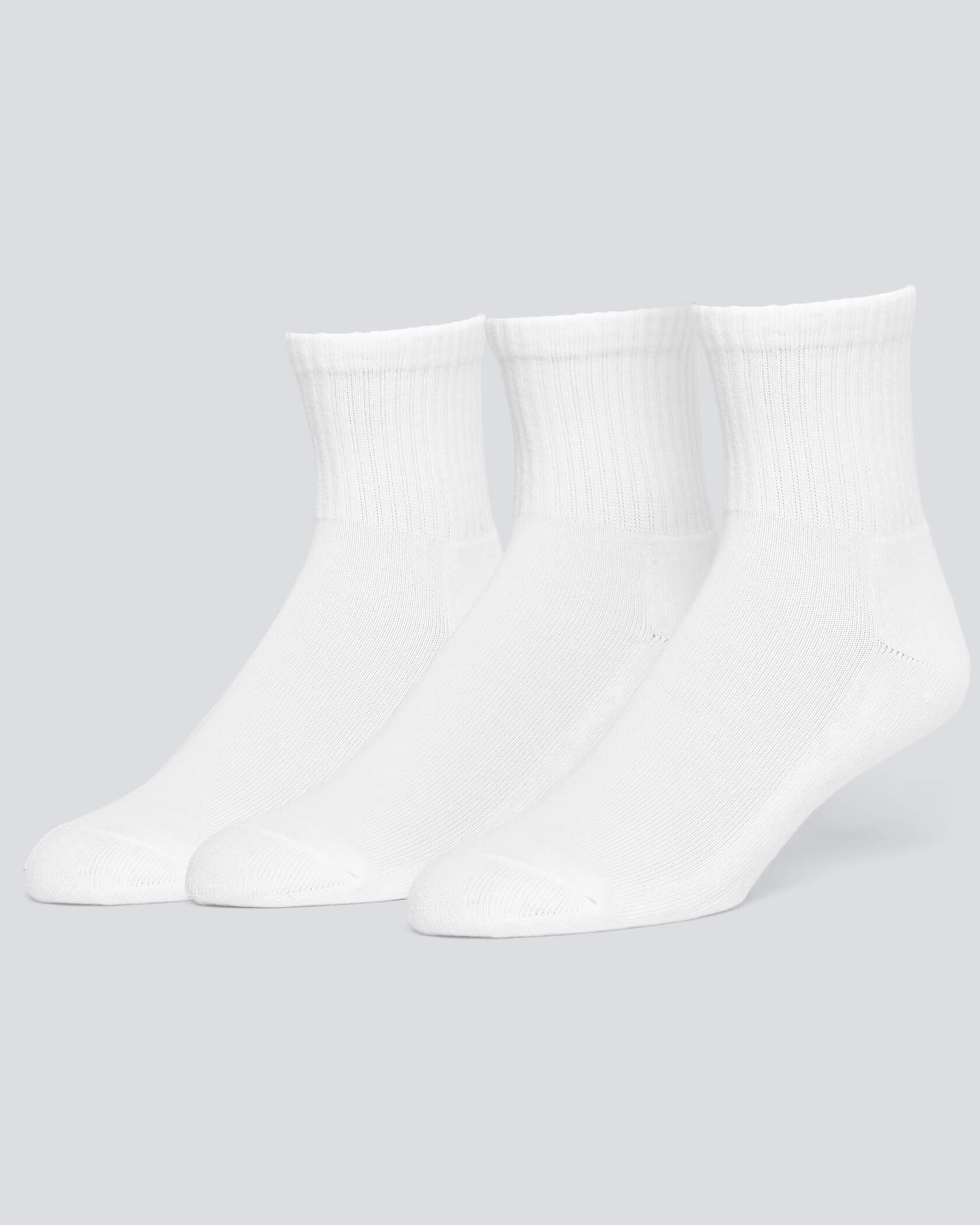 Women's Ankle Socks 3-Pack |White / White / White| front