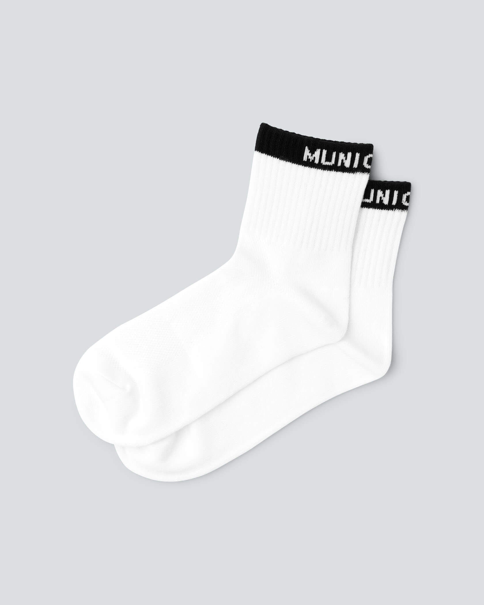 Women's Color Block Ankle Socks |White / Black| hover
