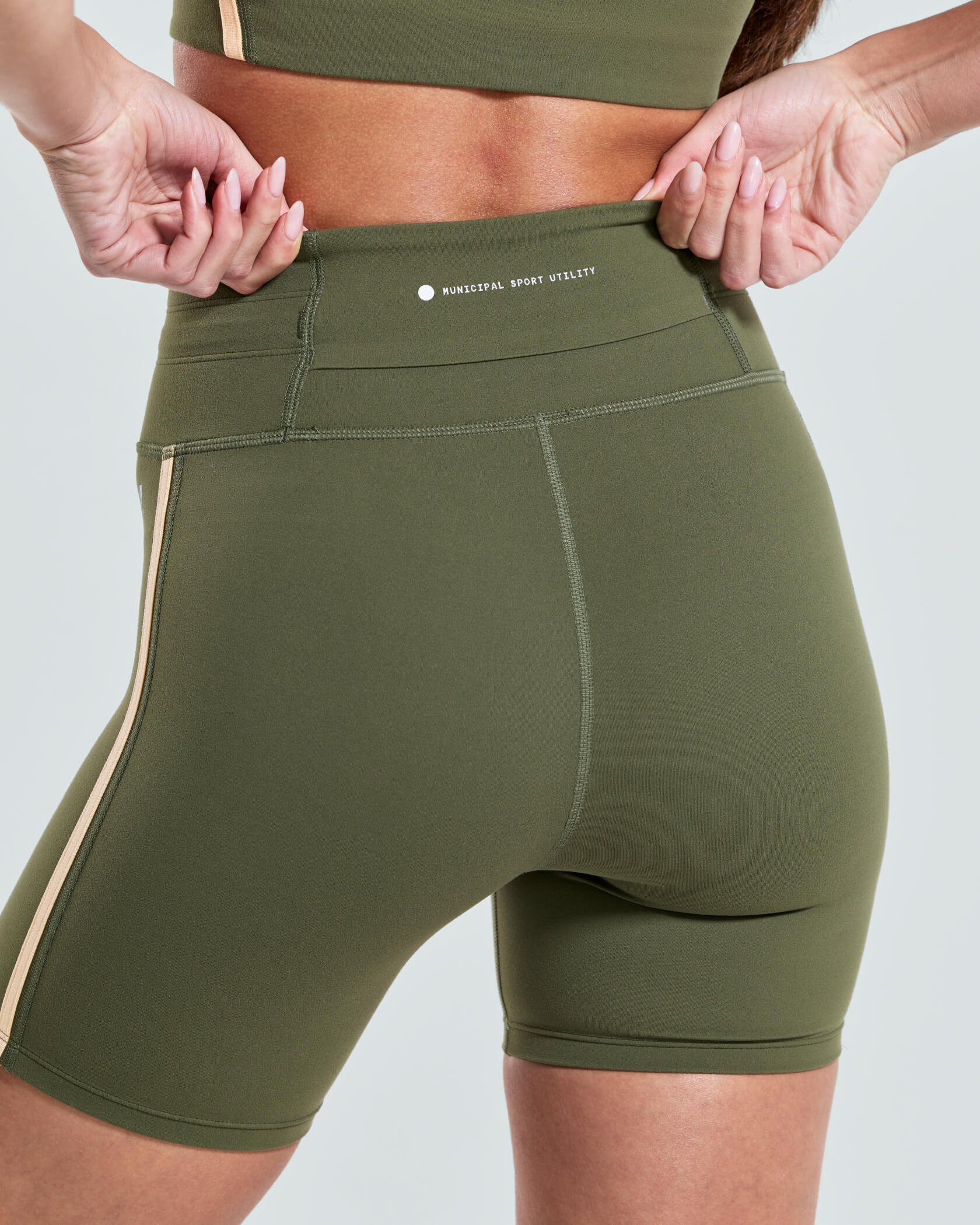 Women's Inflow Bike Shorts |Army| logo