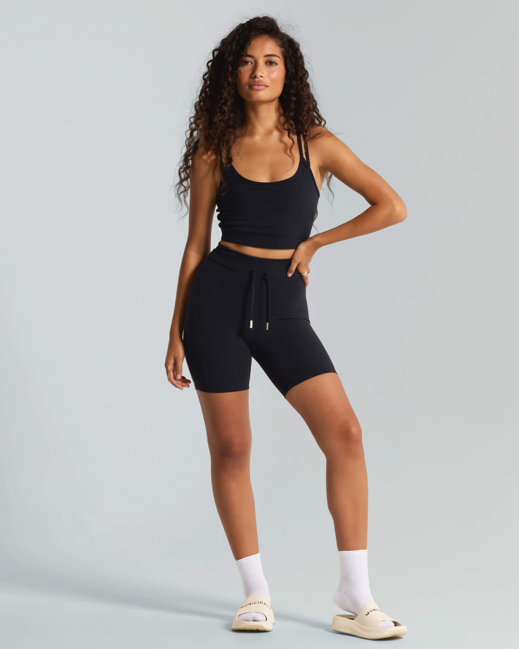 Women's Inflow Light Weight Bra |Black| outfit