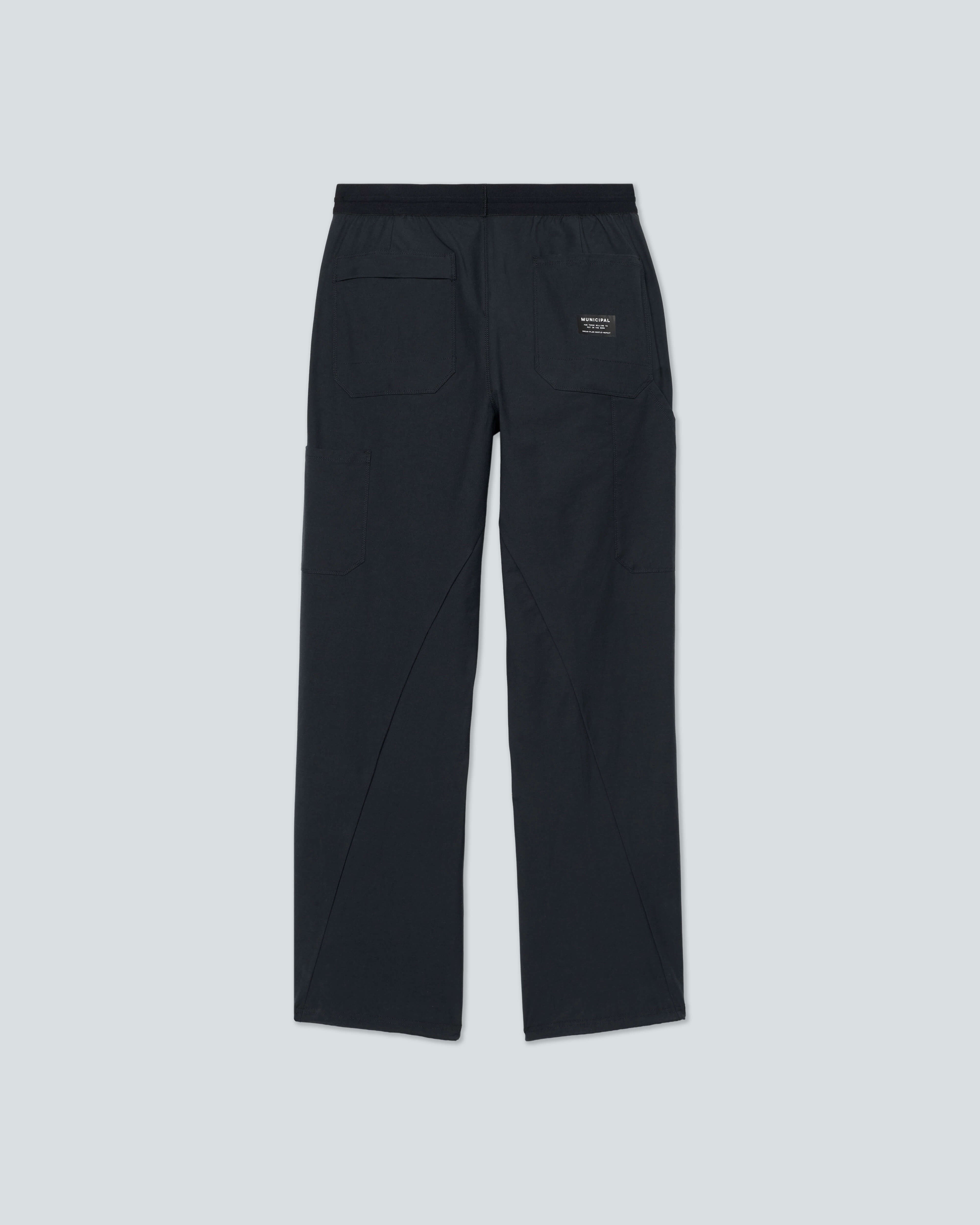 Women's Landmark Pants |Black| flat back