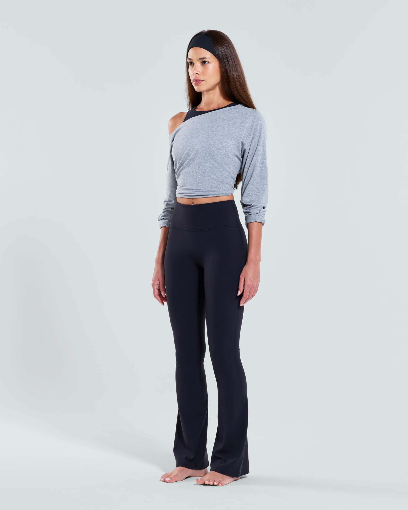 Women's Low Key LS T-Shirt |Athletic Gray Heather| side