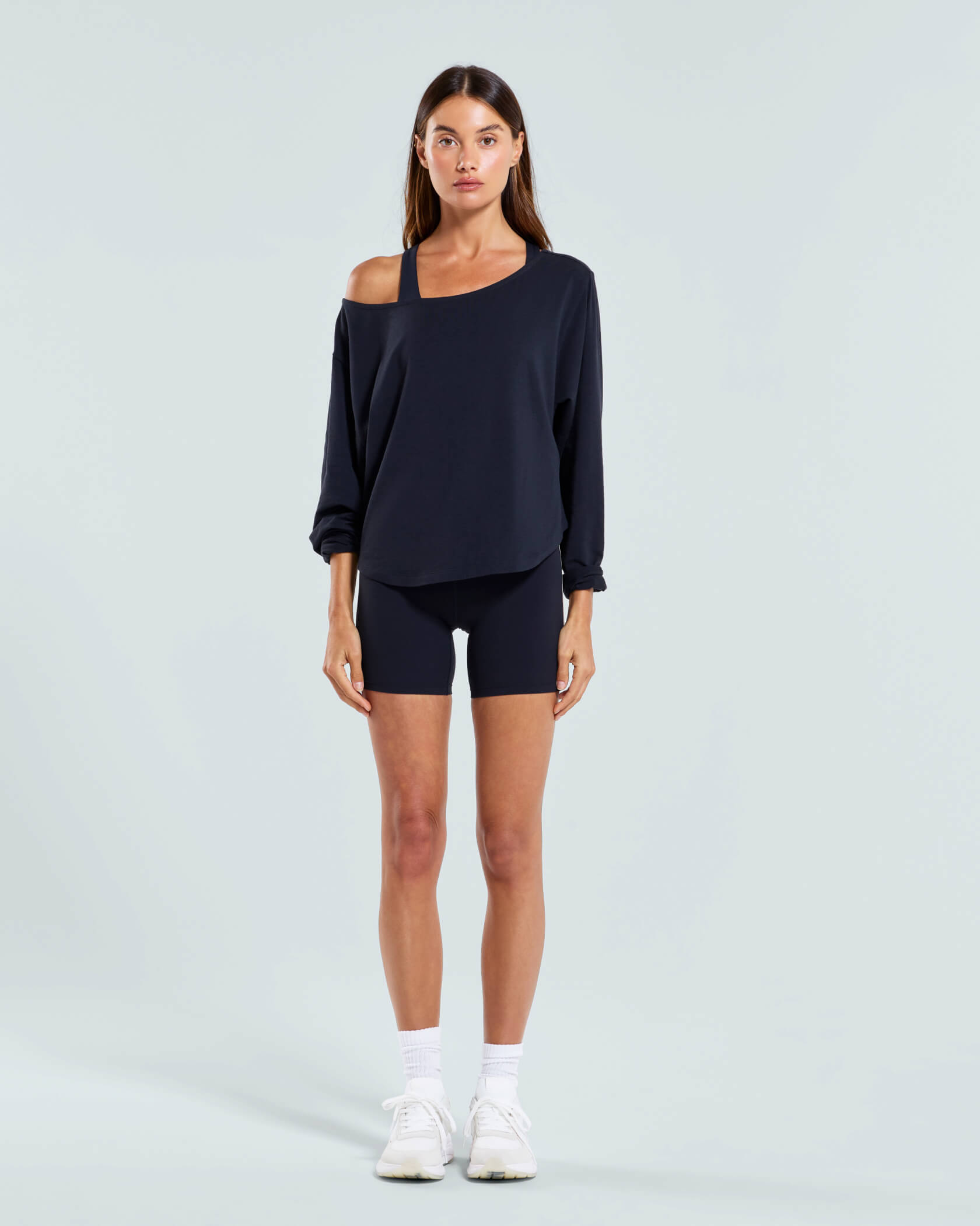 Women's Low Key LS T-Shirt |Black| front