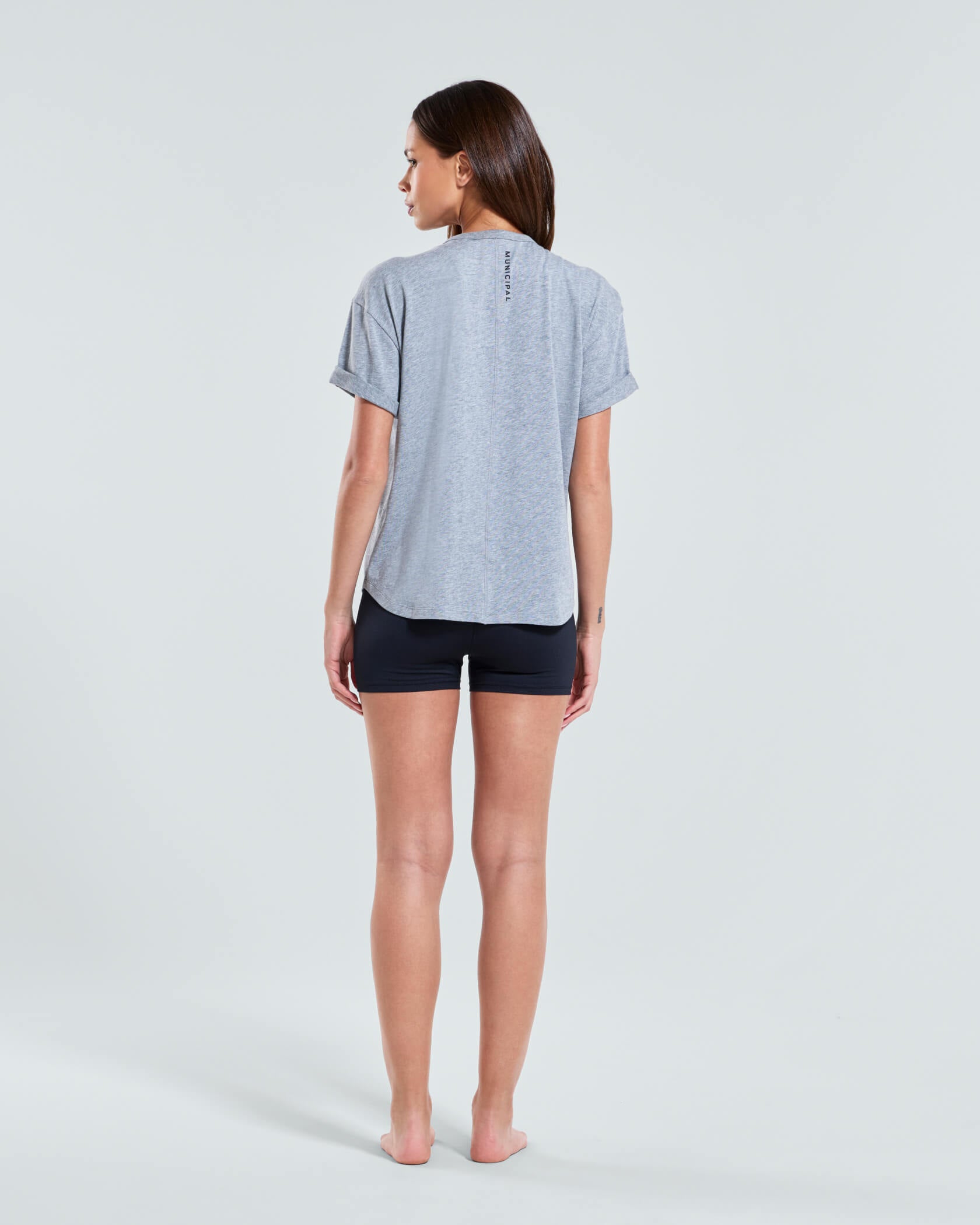 Women's Low Key T-Shirt |Athletic Gray Heather| back