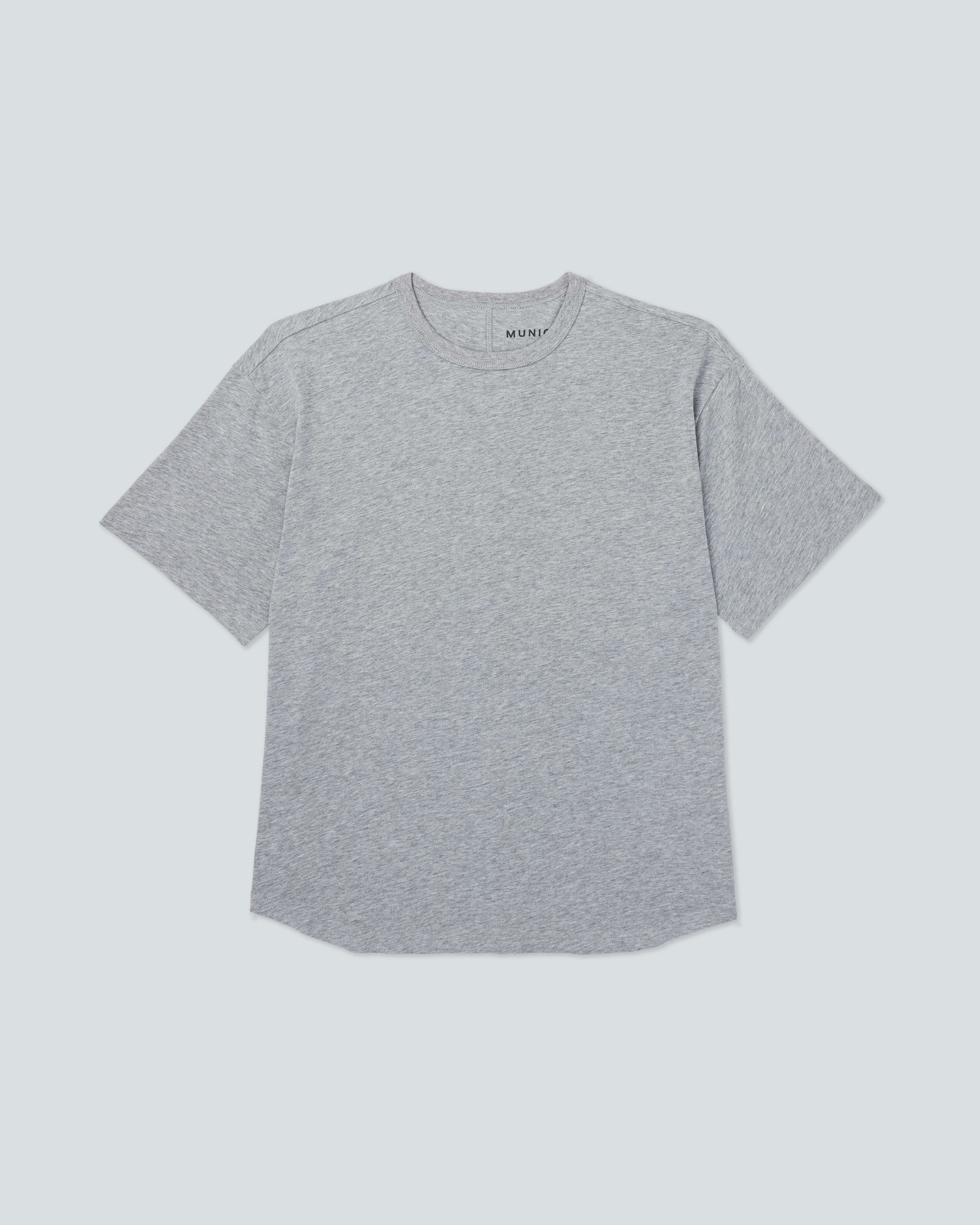 Women's Low Key T-Shirt |Athletic Gray Heather| flat front