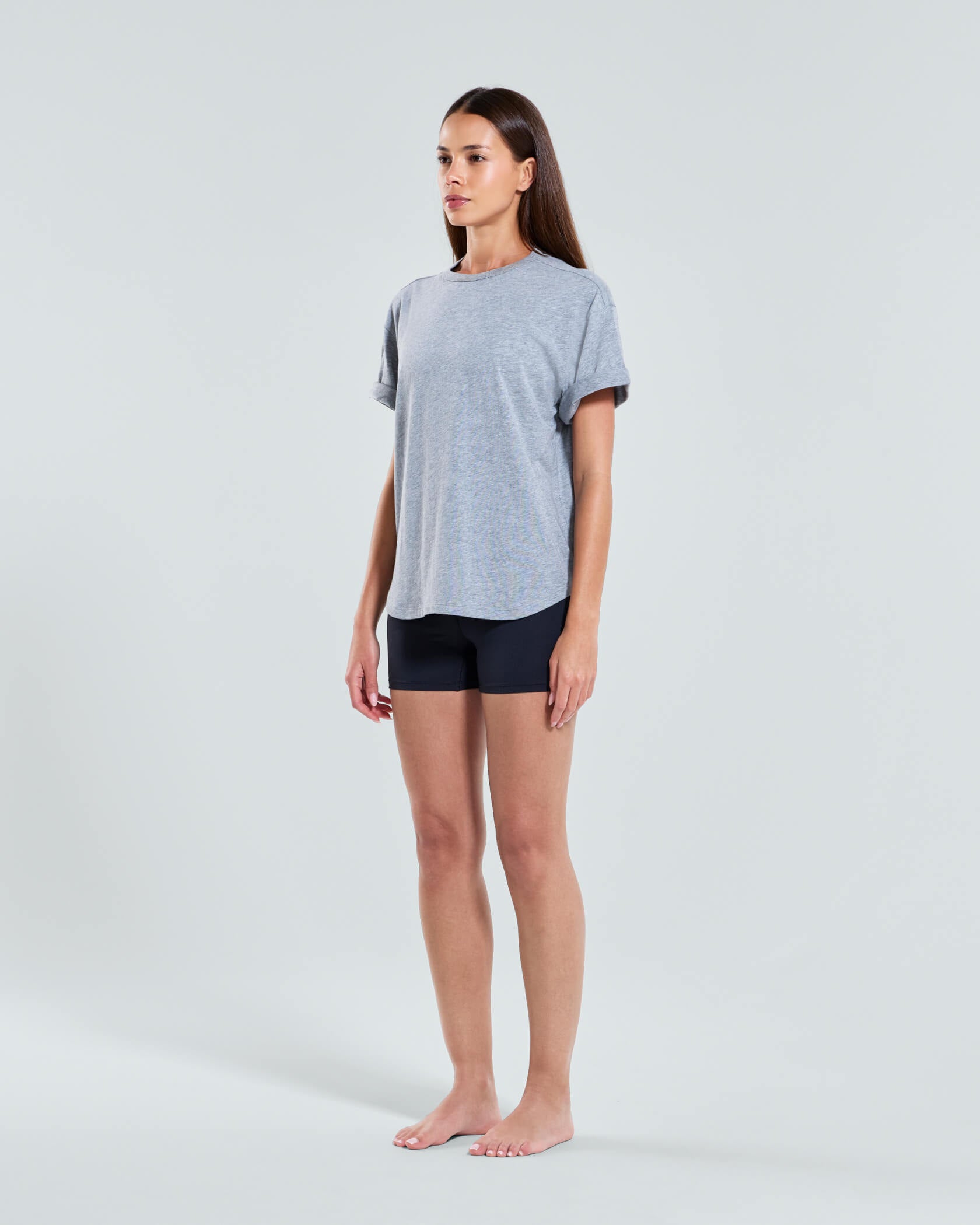 Women's Low Key T-Shirt |Athletic Gray Heather| side