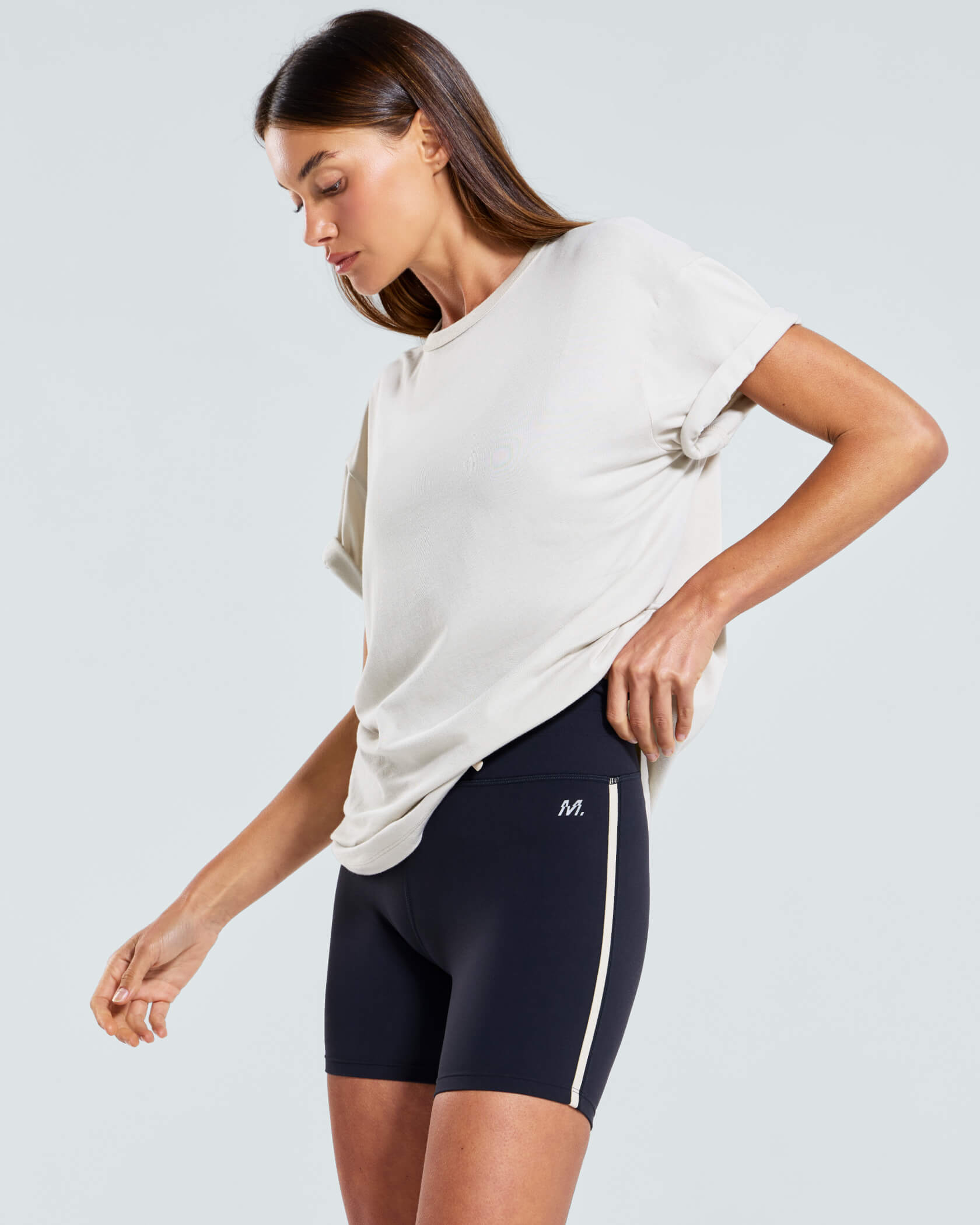 Women's Low Key T-Shirt |Silver Lining| detail