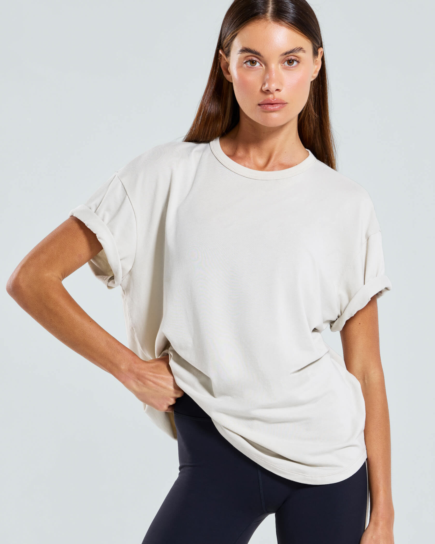 Women's Low Key T-Shirt |Silver Lining| detail
