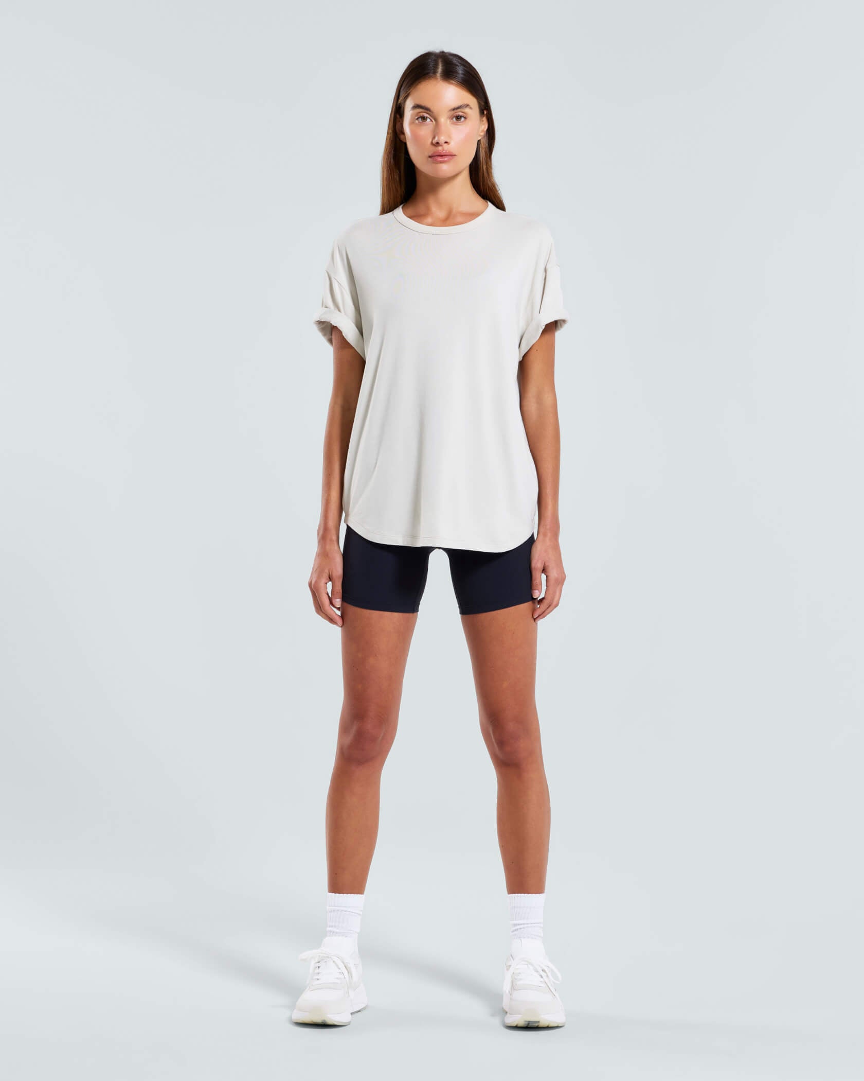 Women's Low Key T-Shirt |Silver Lining| front