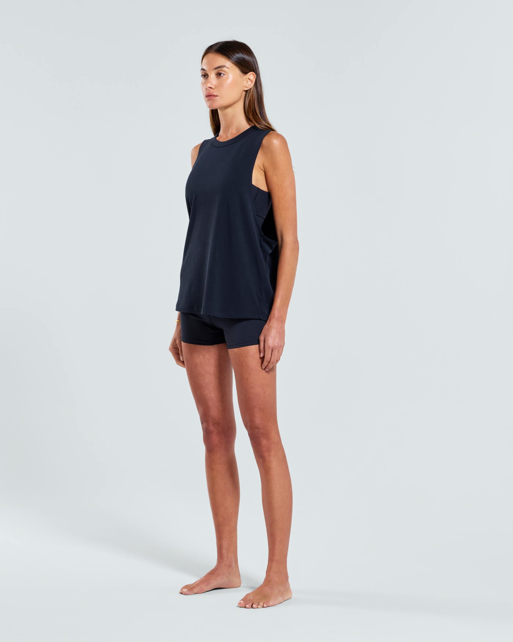 Women's Low Key Tank |Black| side