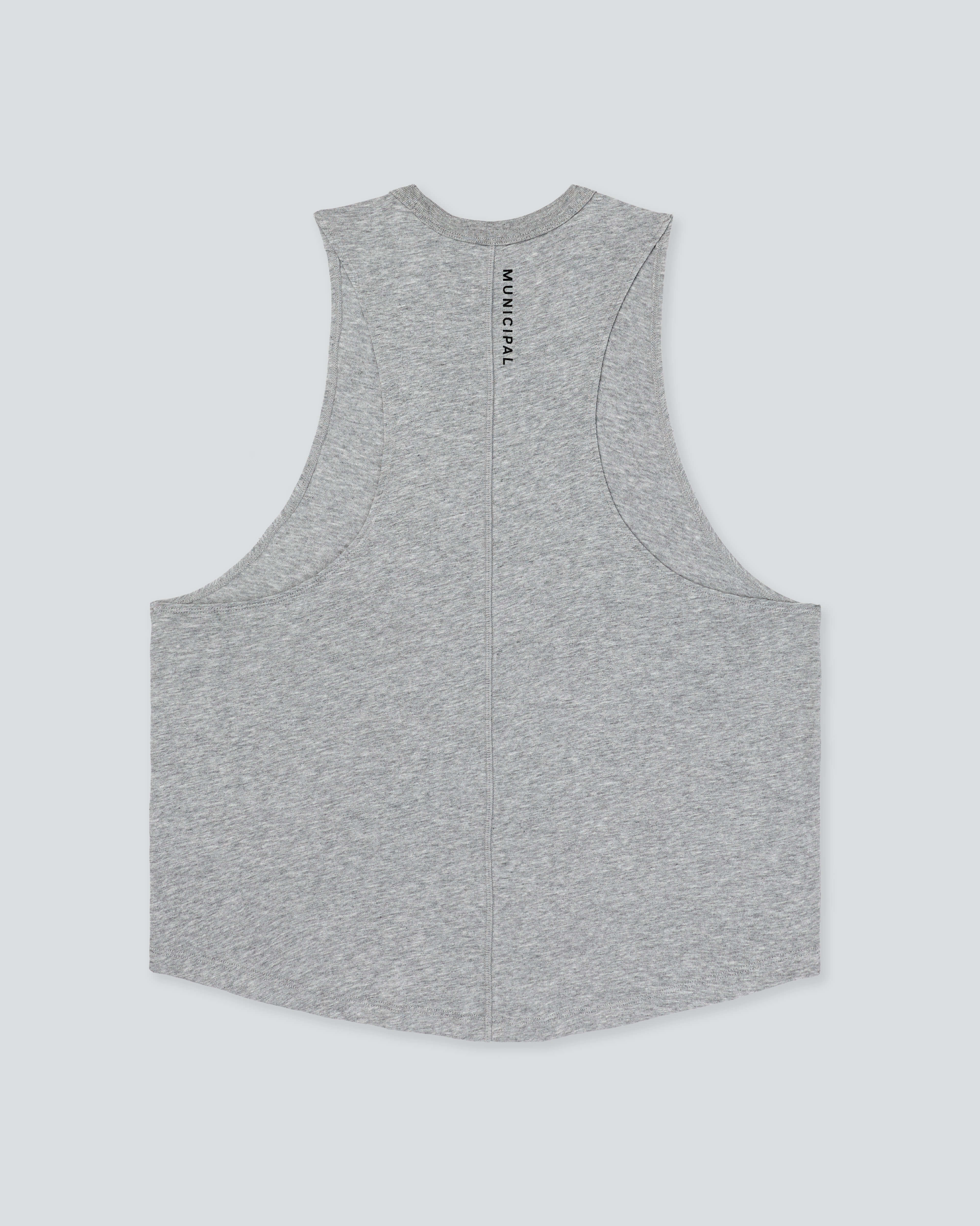 Women's Low Key Tank |Heather Gray| flat back
