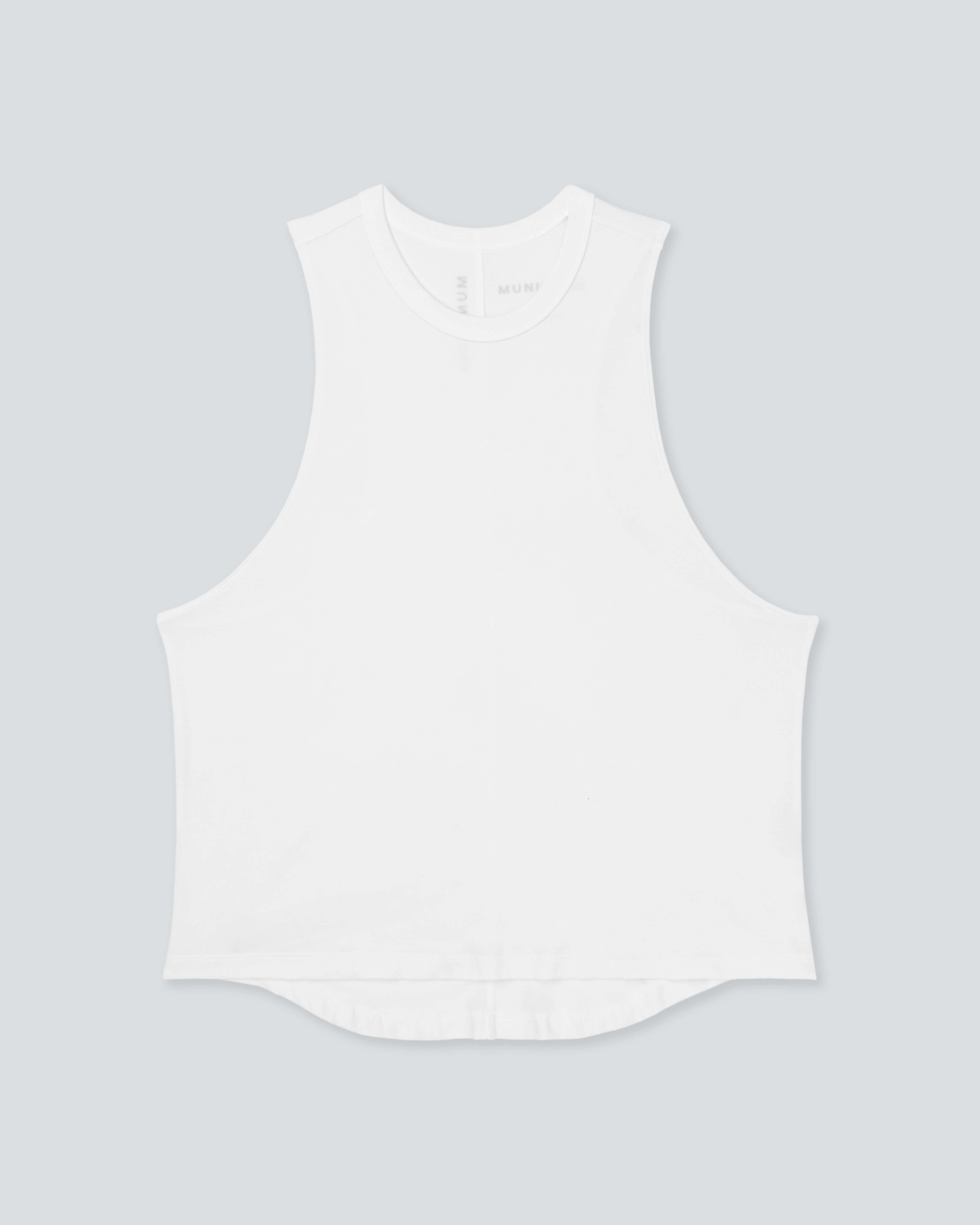 Women's Low Key Tank |White| flat front