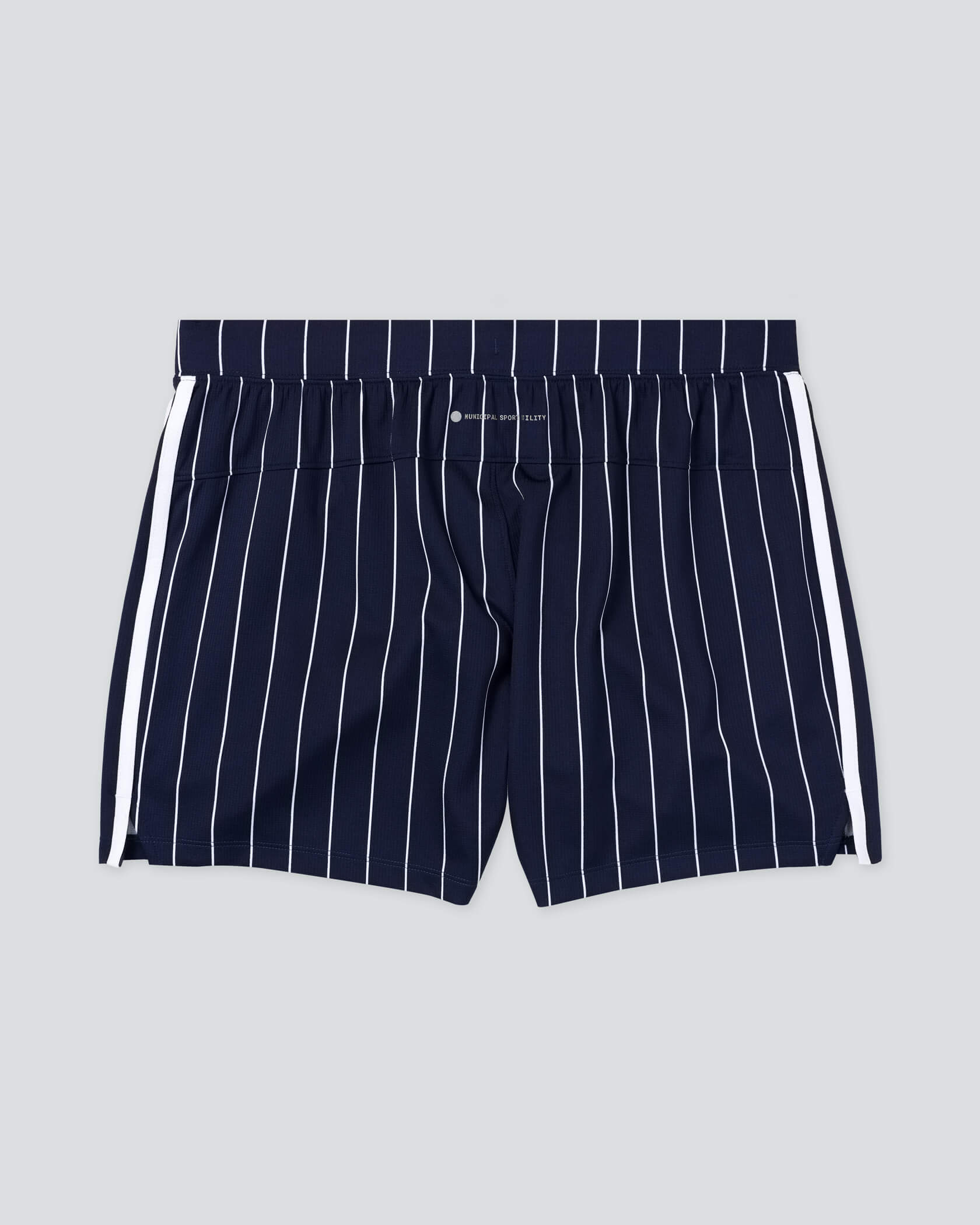 Women's Match Day Shorts |Navy Stripe| flat