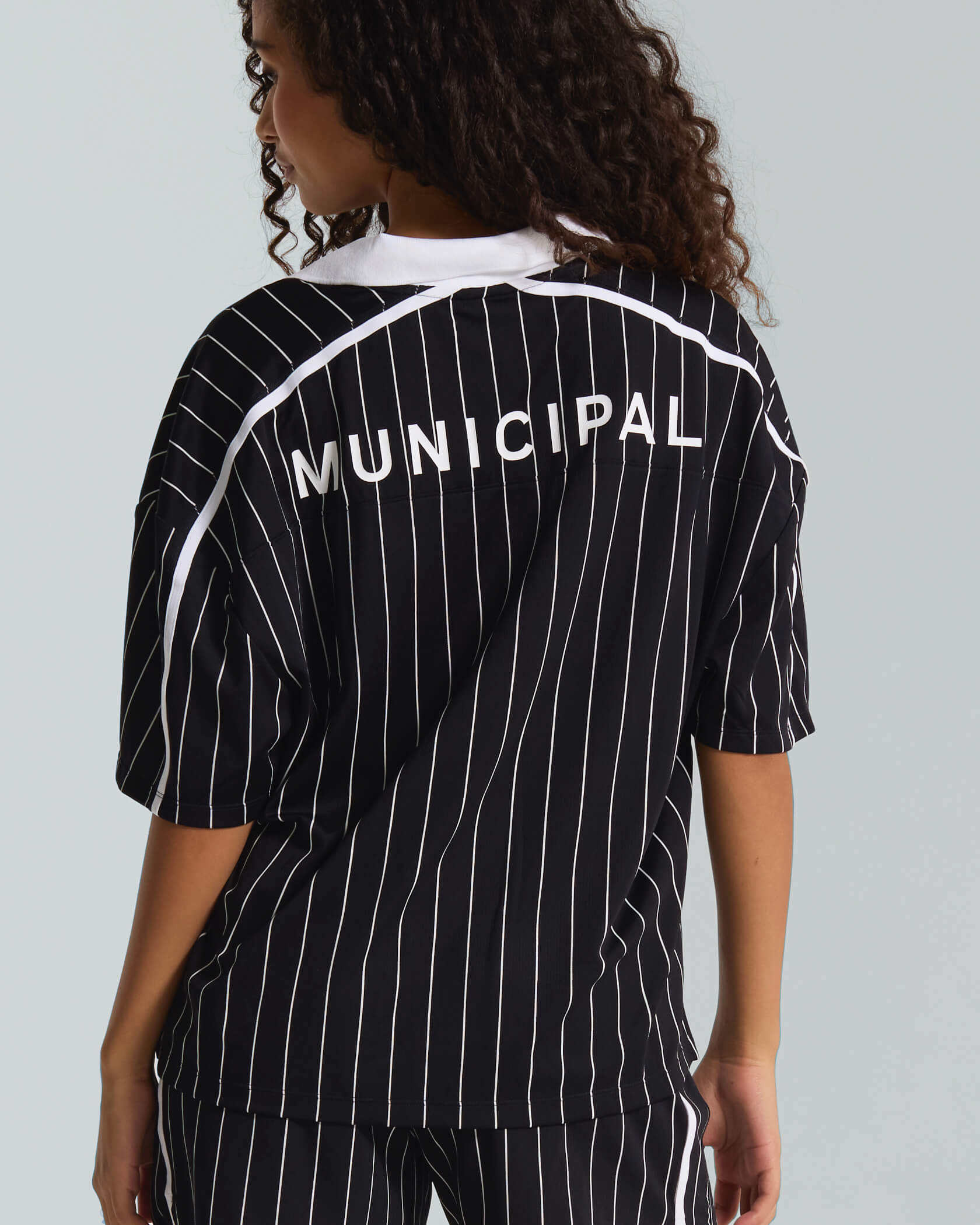 Women's Match Day Top |Black Stripe| back