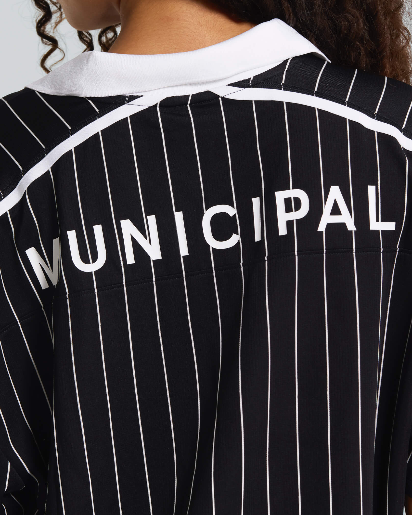 Women's Match Day Top |Black Stripe| detail