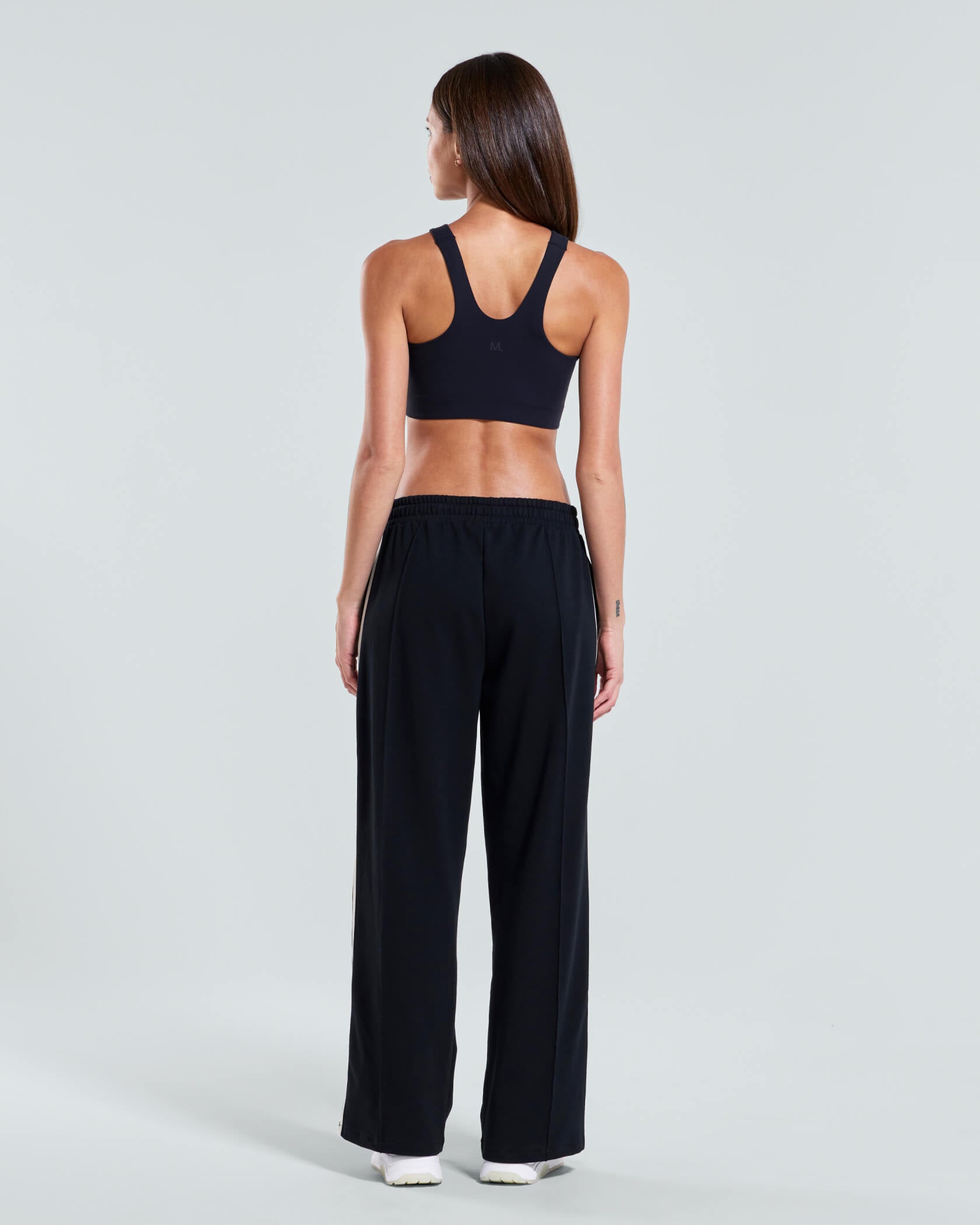 Women's Metro Wide Leg Trackpants |Black| back