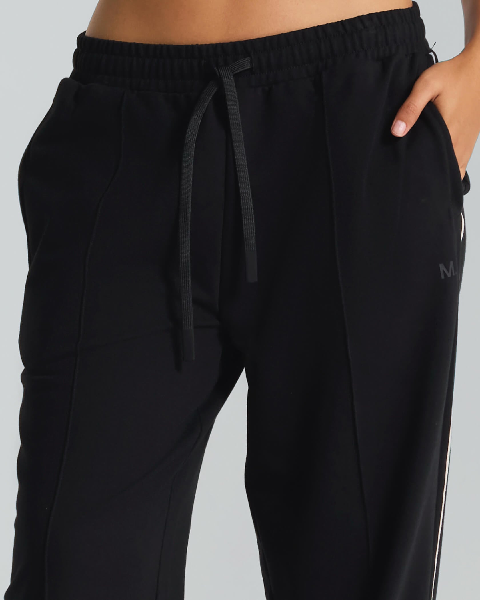 Women's Metro Wide Leg Trackpants |Black| detail