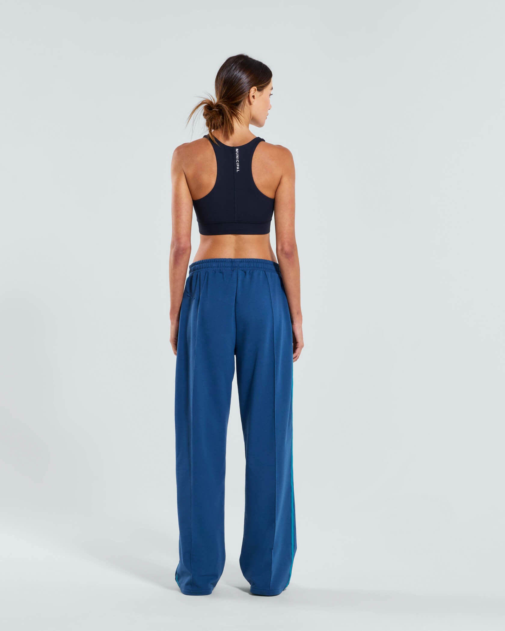 Women's Metro Wide Leg Trackpants |Blue Wing| back