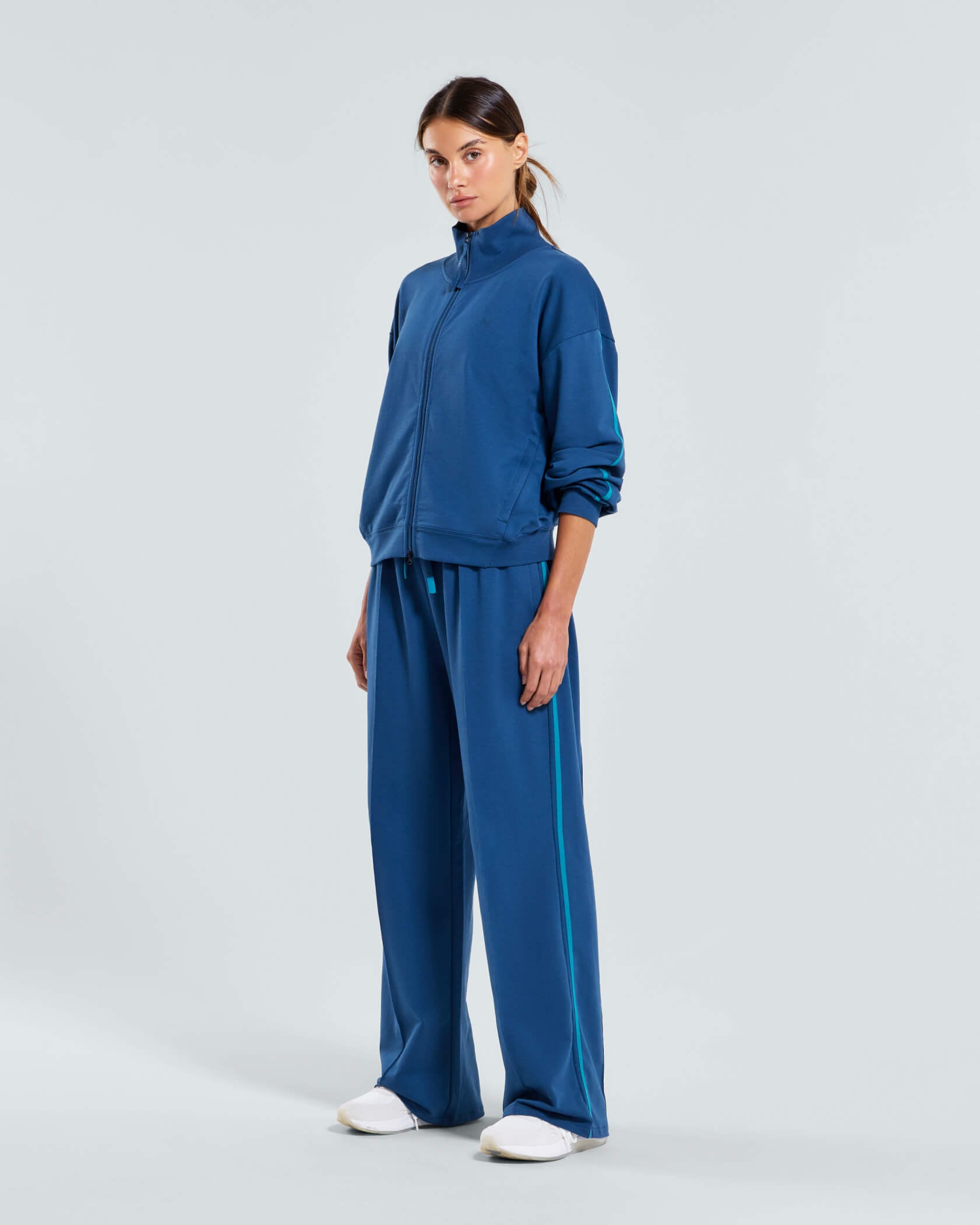 Women's Metro Wide Leg Trackpants |Blue Wing| lifestyle