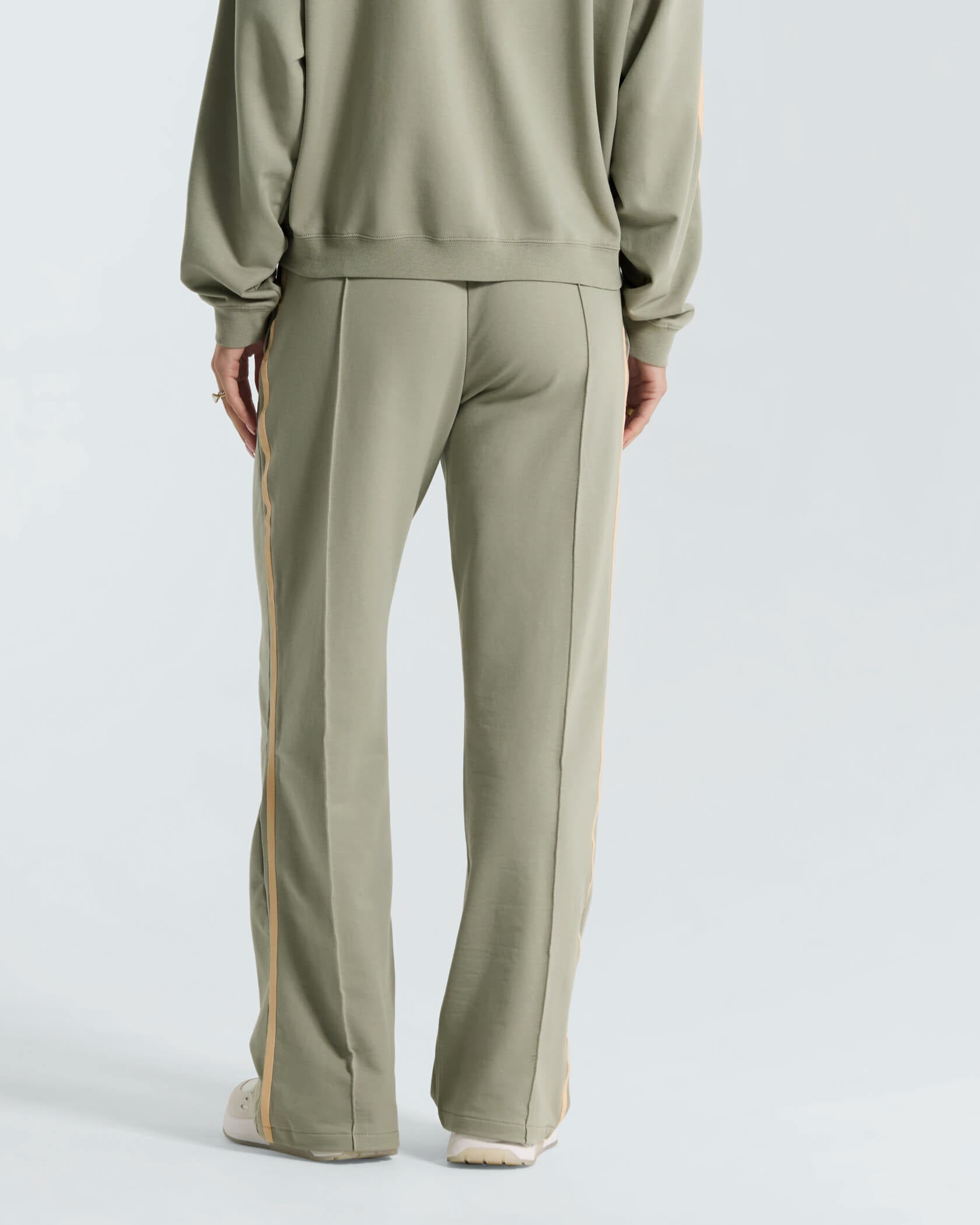 Women's Metro Wide Leg Trackpants |Seagrass| back