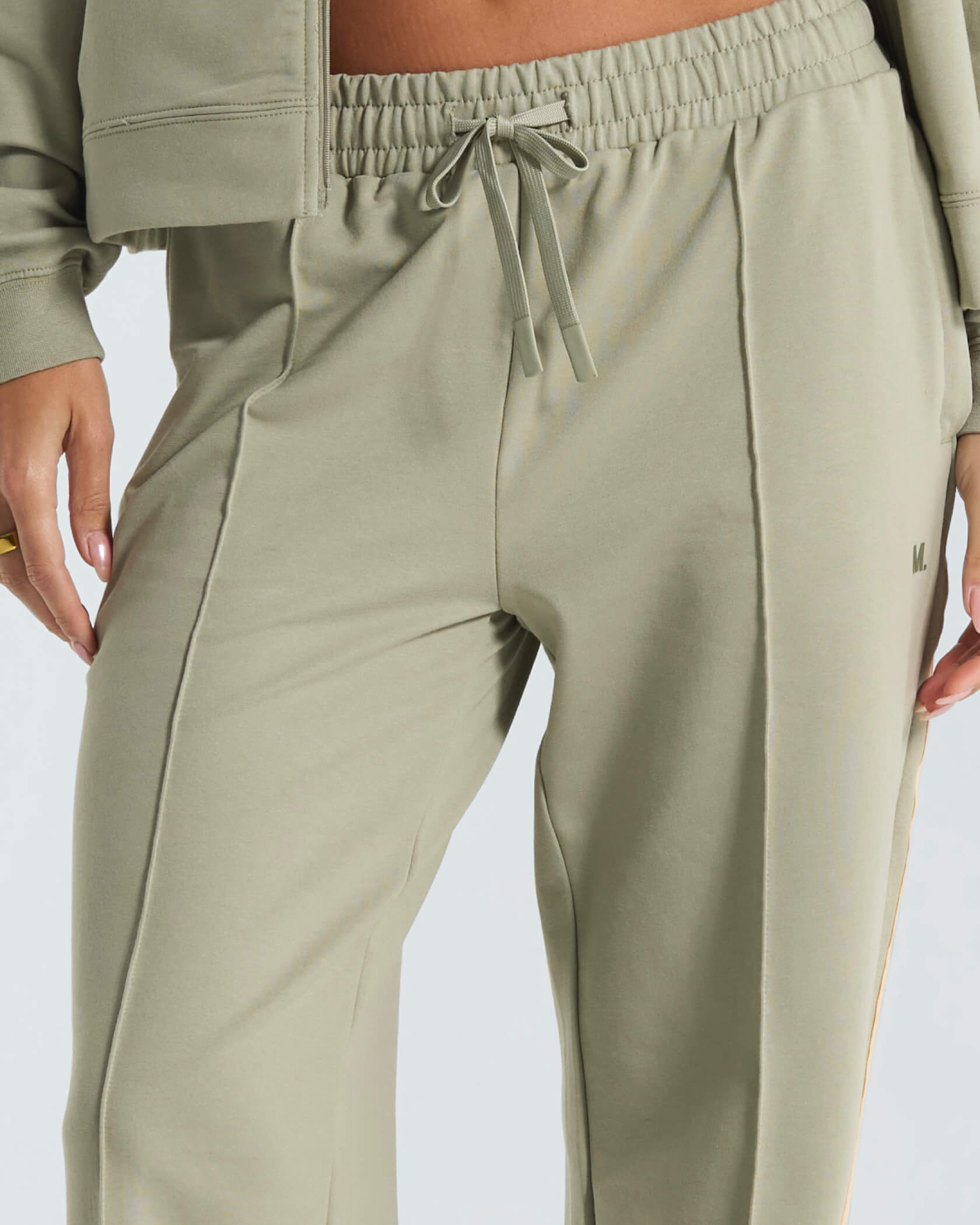 Women's Metro Wide Leg Trackpants |Seagrass| detail