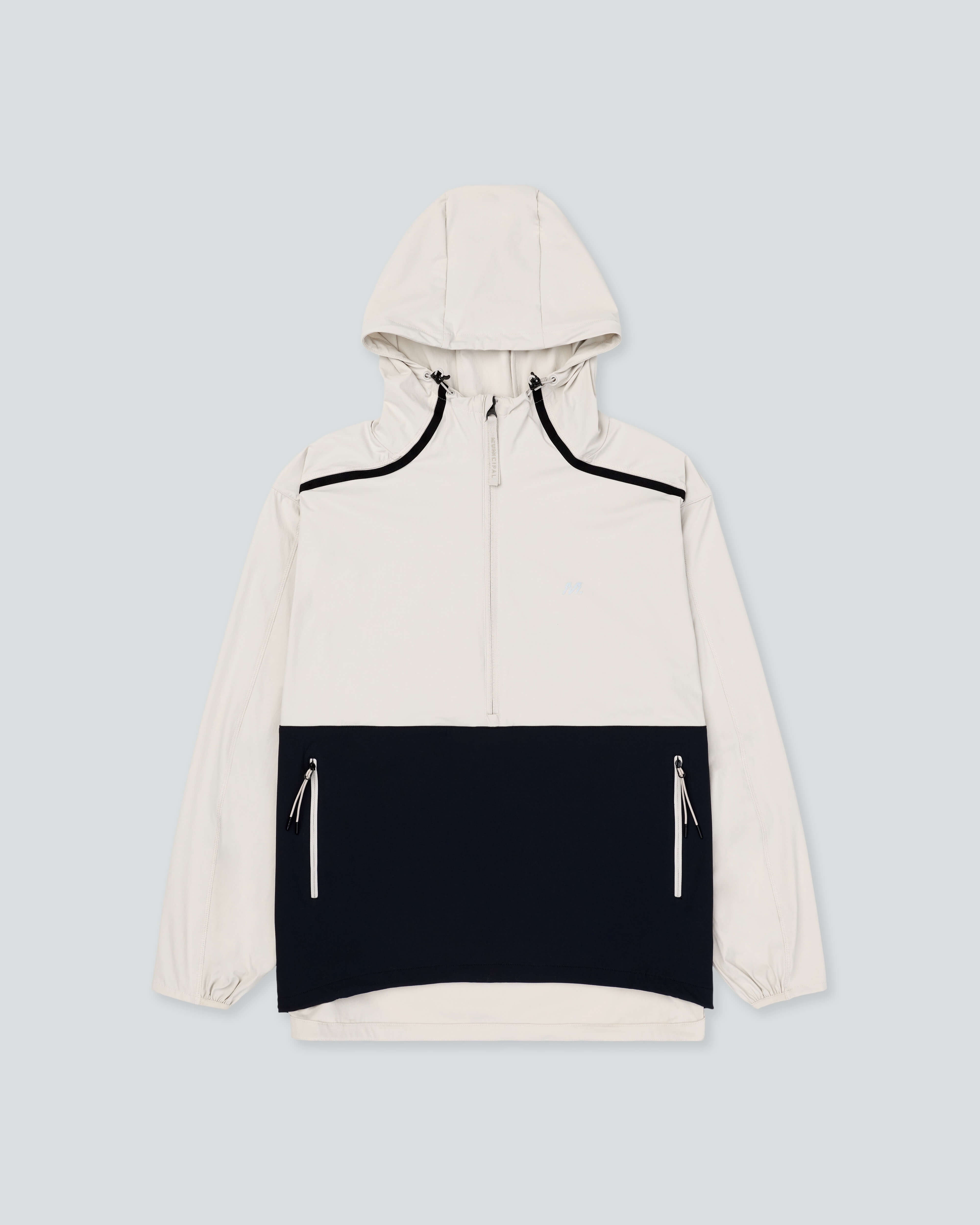 Women's Momentum Half Zip Anorak |Silver Lining| flat front
