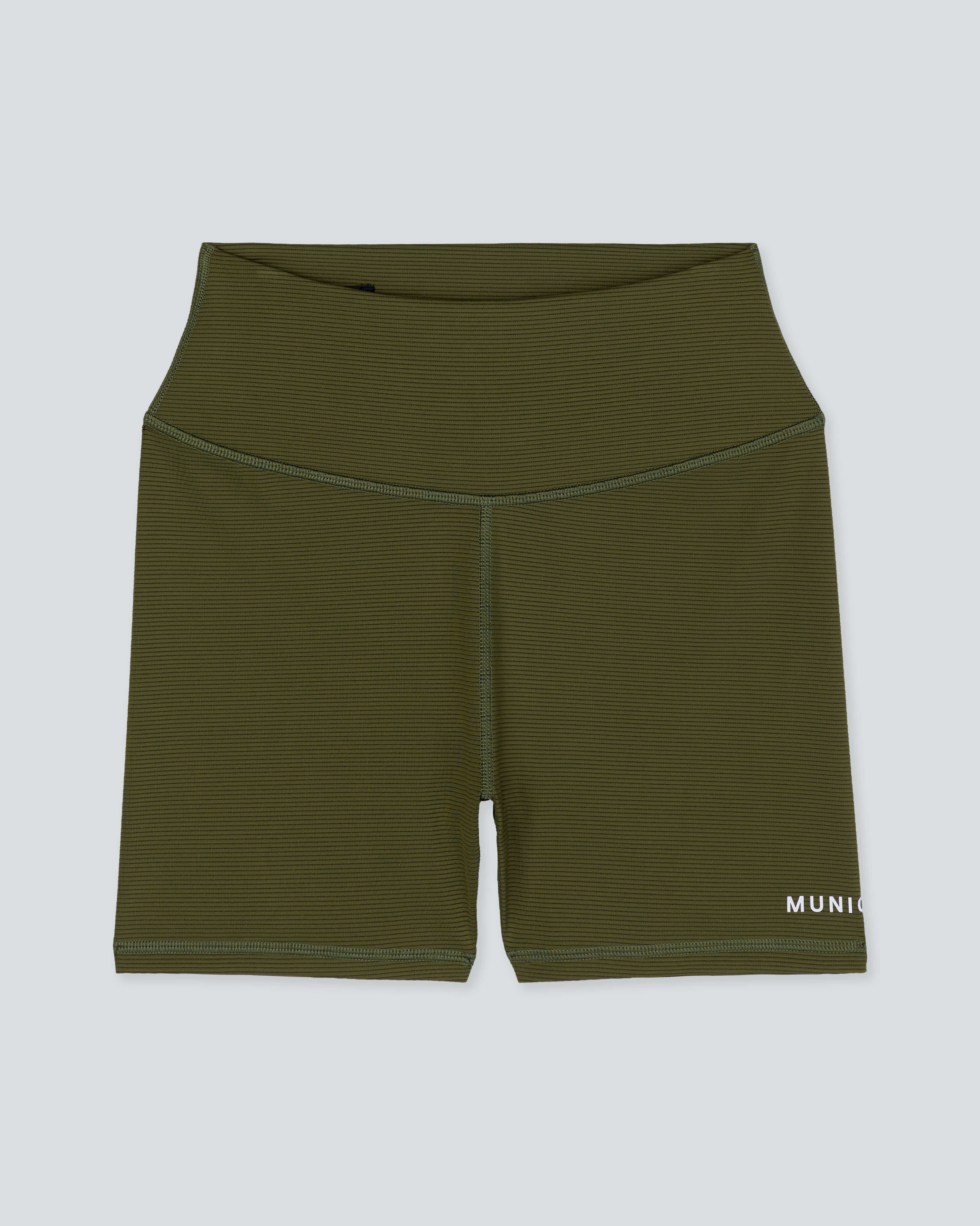 Women's New Favorite Bike Shorts |Army Texture| flat front