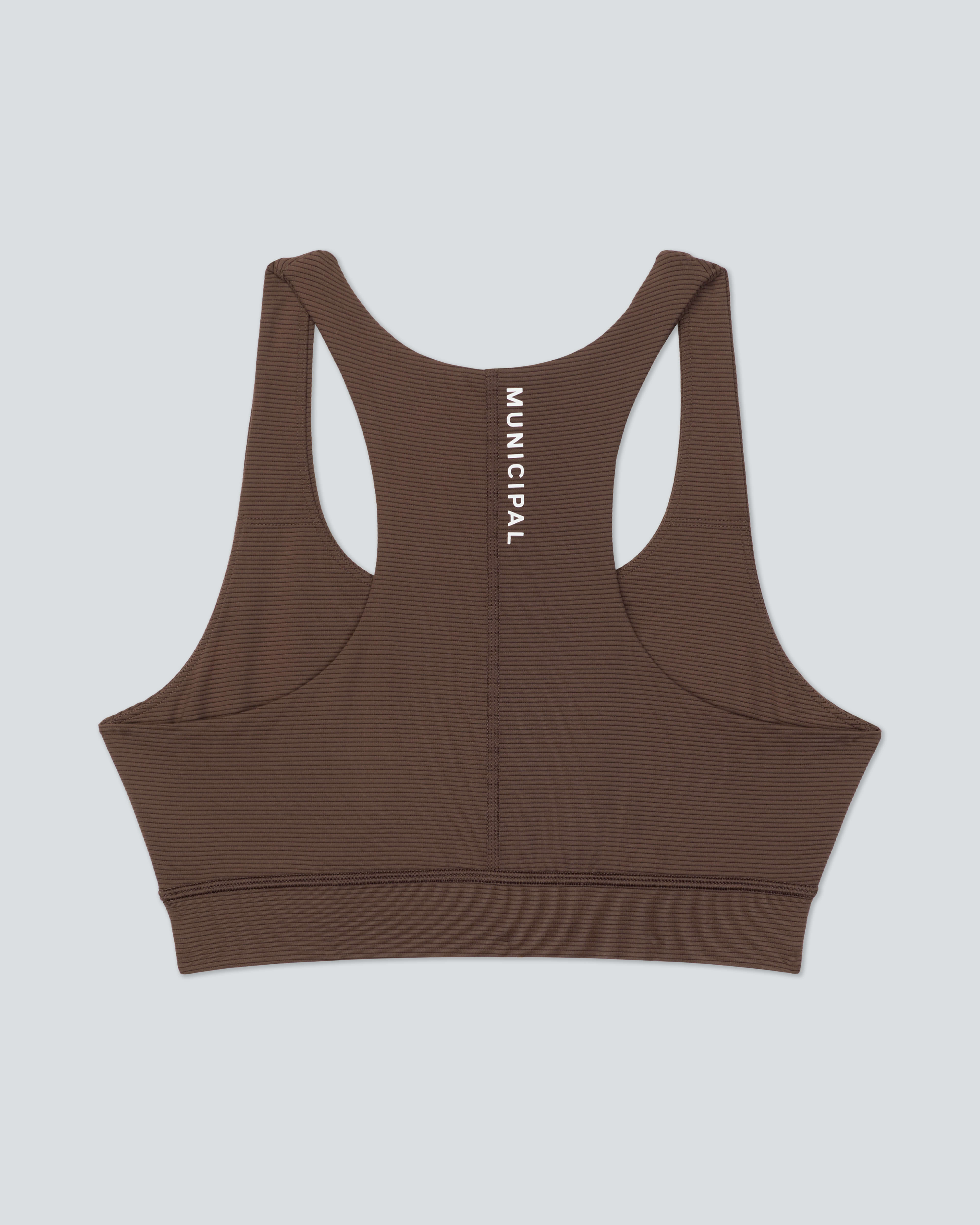 Women's New Favorite Bra |Chocolate| flat back