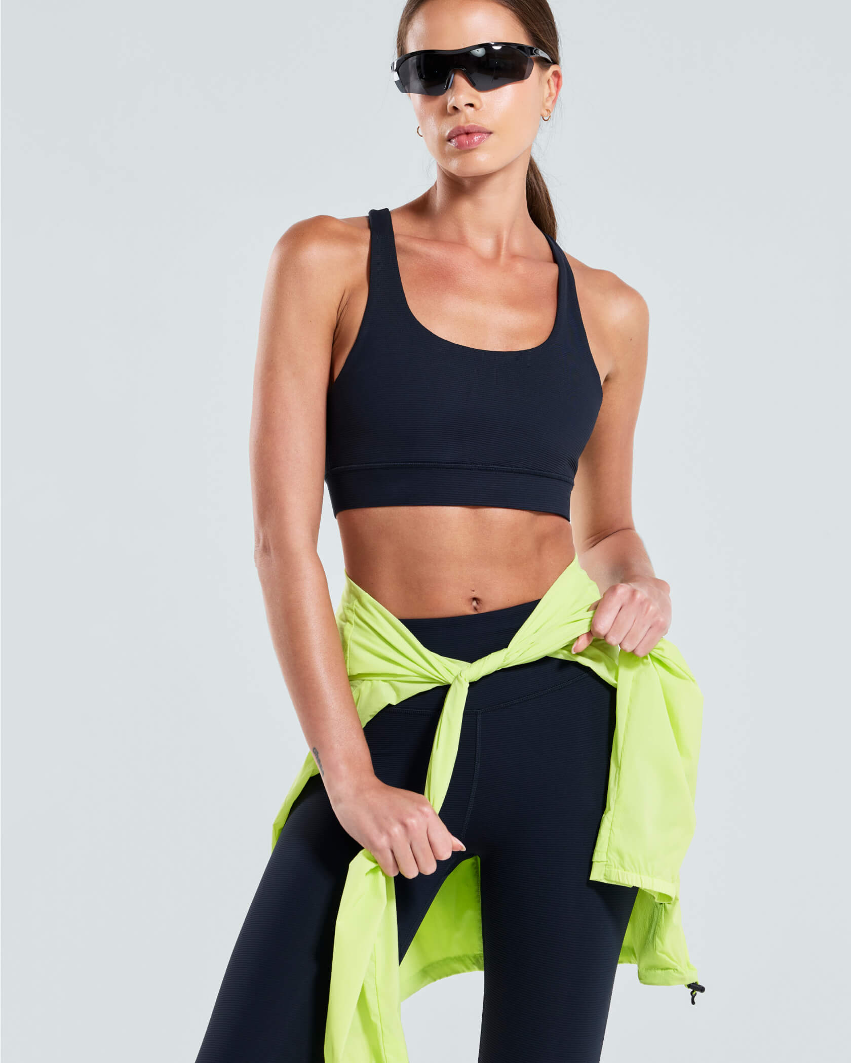 Women's New Favorite Leggings |Black Texture| detail