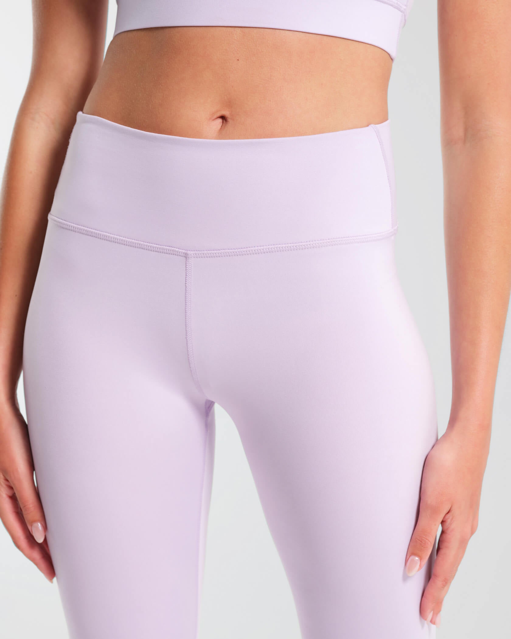High Waisted Solid Yoga Leggings – Full Length & Capri, 3” Or 5” Waistband For Everyday Wear