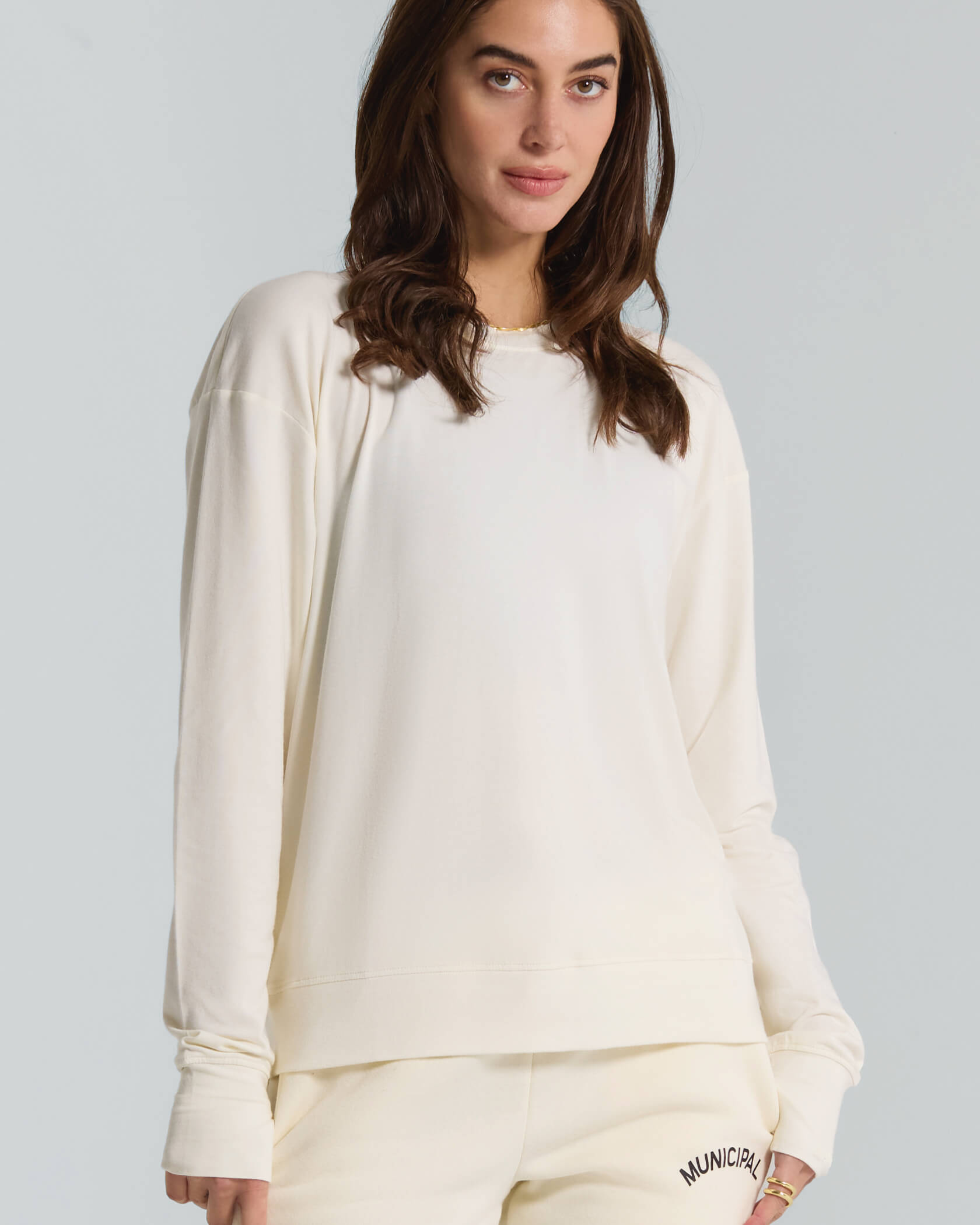 Women's New Favorite LS Top |Natural| front