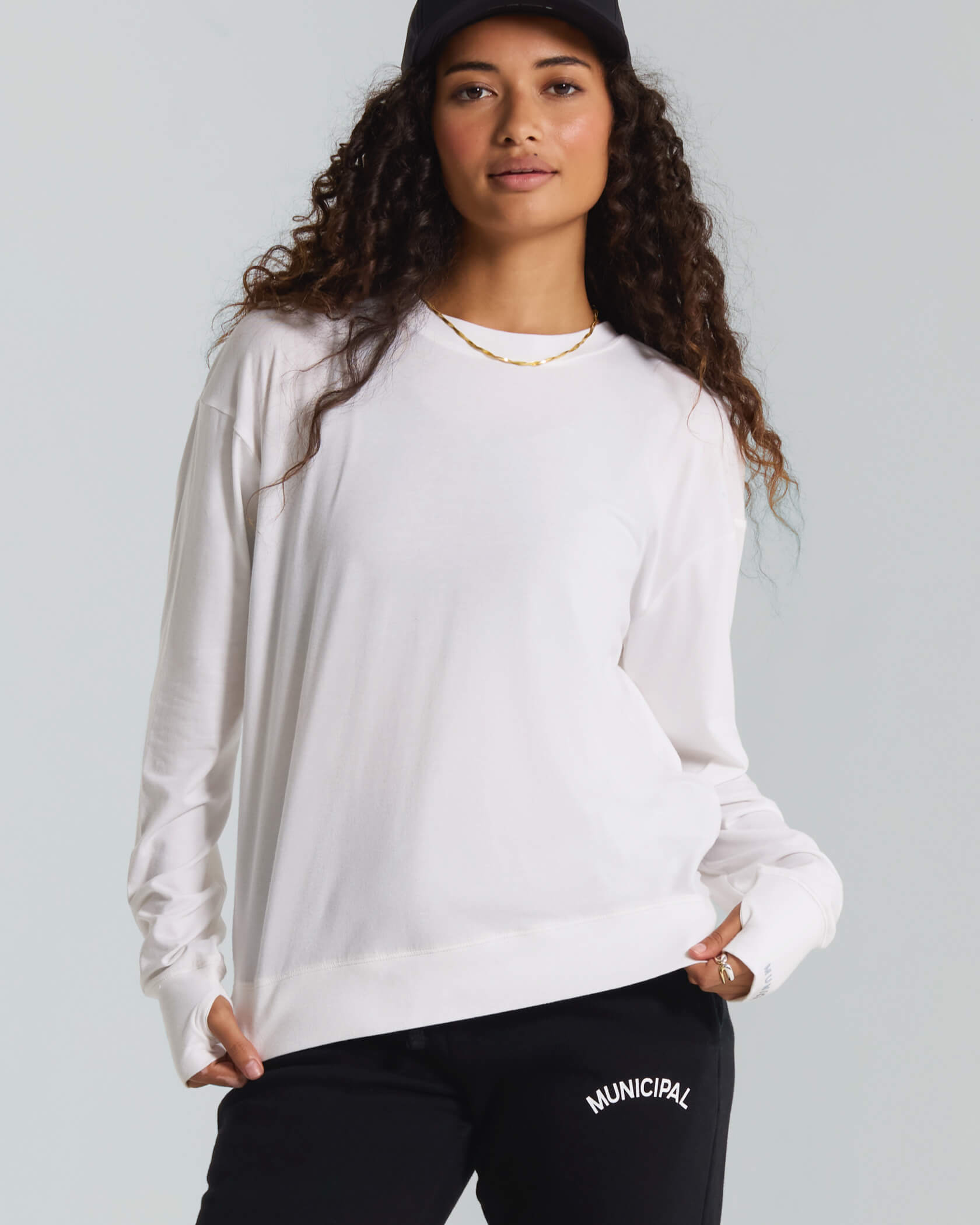 Women's New Favorite LS Top |White| front