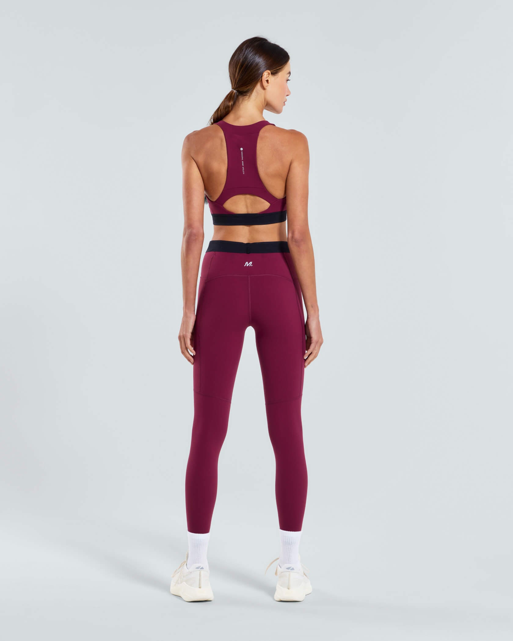 Women's Run Core Legging |Merlot| back